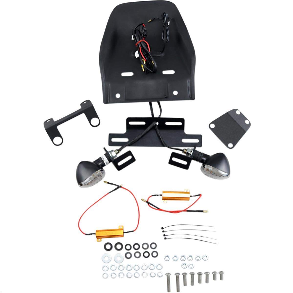 Targa 22-173LED-L LED Tail Light Kit with Turn Signals - Black/Clear - Upgrade for Motorcycles & ATVs - Perfect for Night Riding & Off-Road Adventures