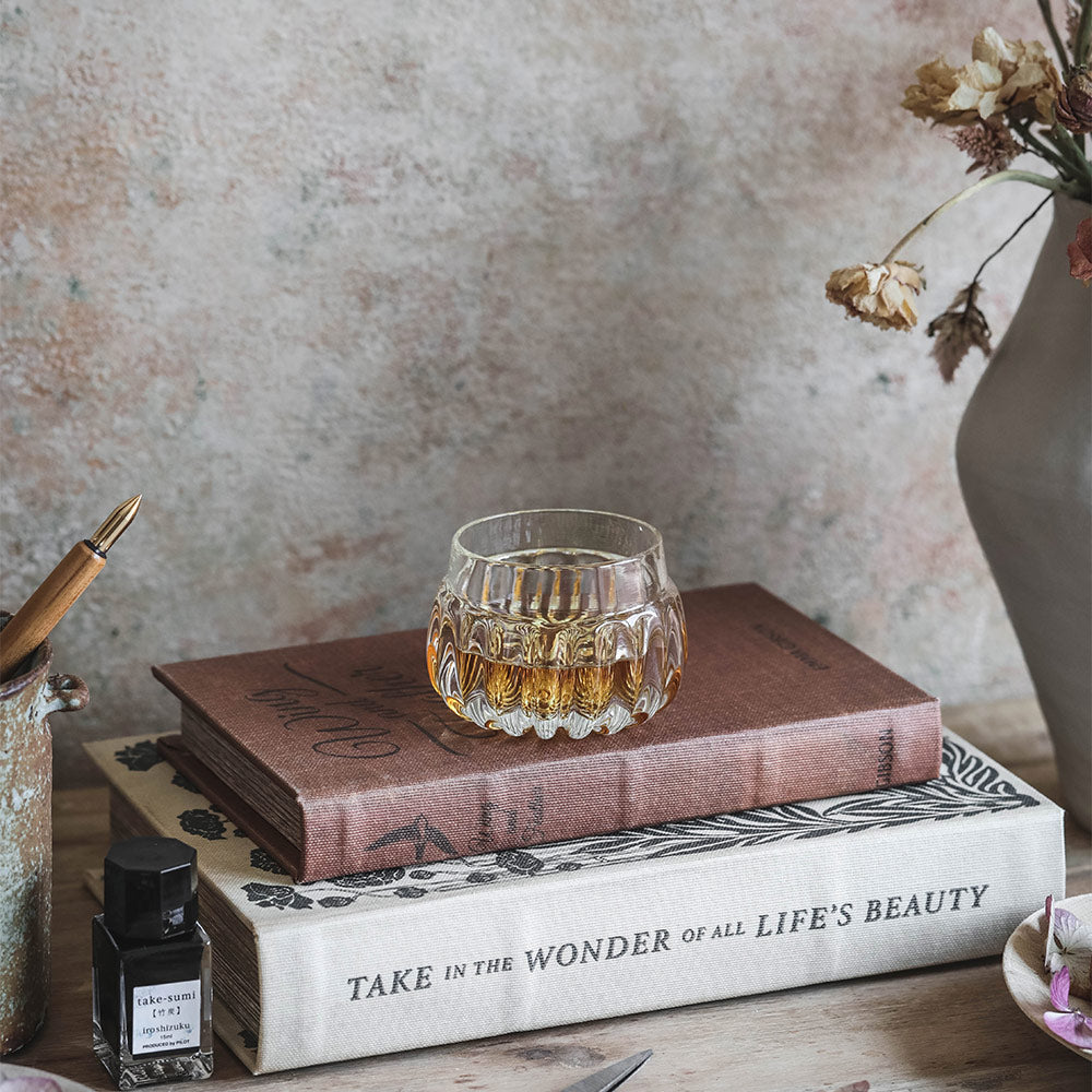 Handblown Heirloom Sipper Glass - Vintage Style Drinking Cup for Tea, Coffee & Cocktails - Perfect for Home Entertaining & Gift Giving