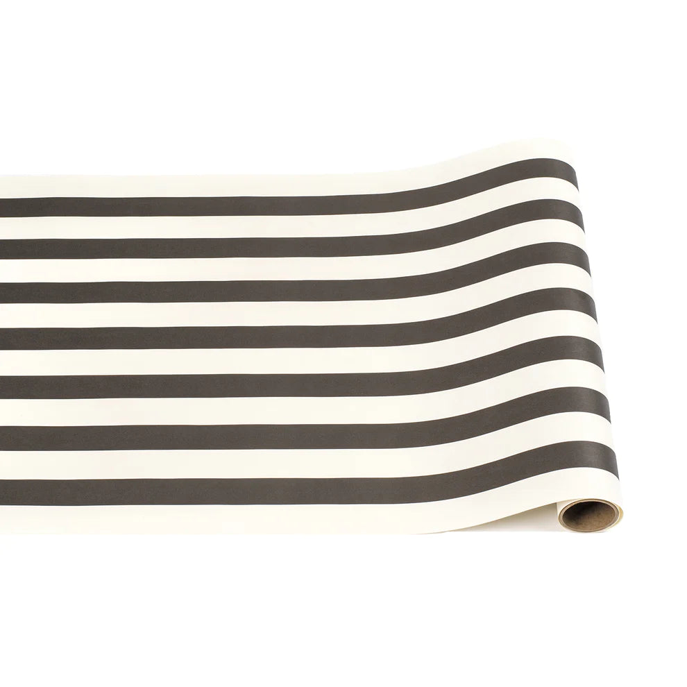 Black Classic Stripe Runner Rug 20