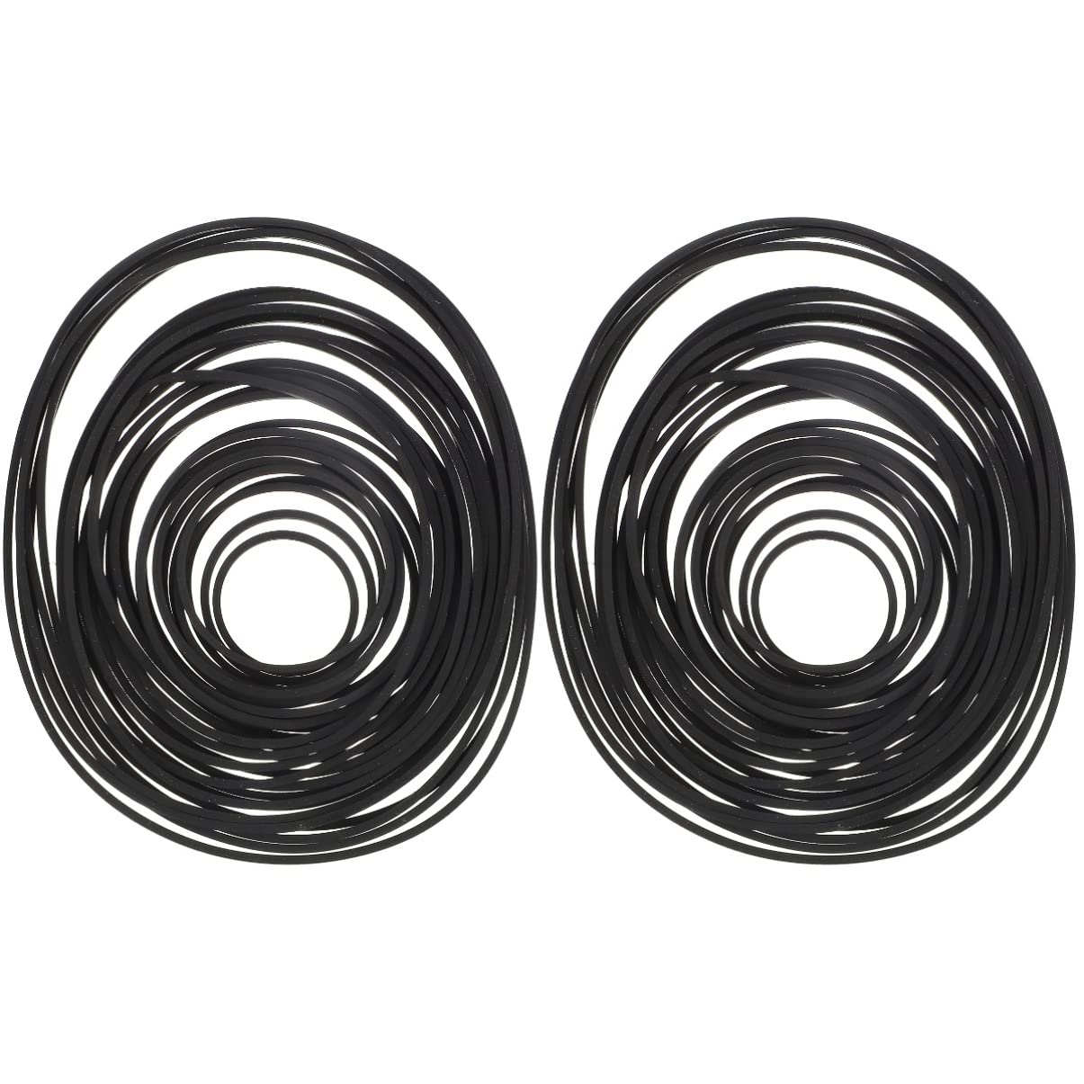 MILISTEN 10-Pack Square Cassette Tape Recorder Belts - Universal Rubber Drive Belts for Walkman, Cassette Players & Vintage Tape Decks - Perfect for Music Lovers & Retro Audio Enthusiasts