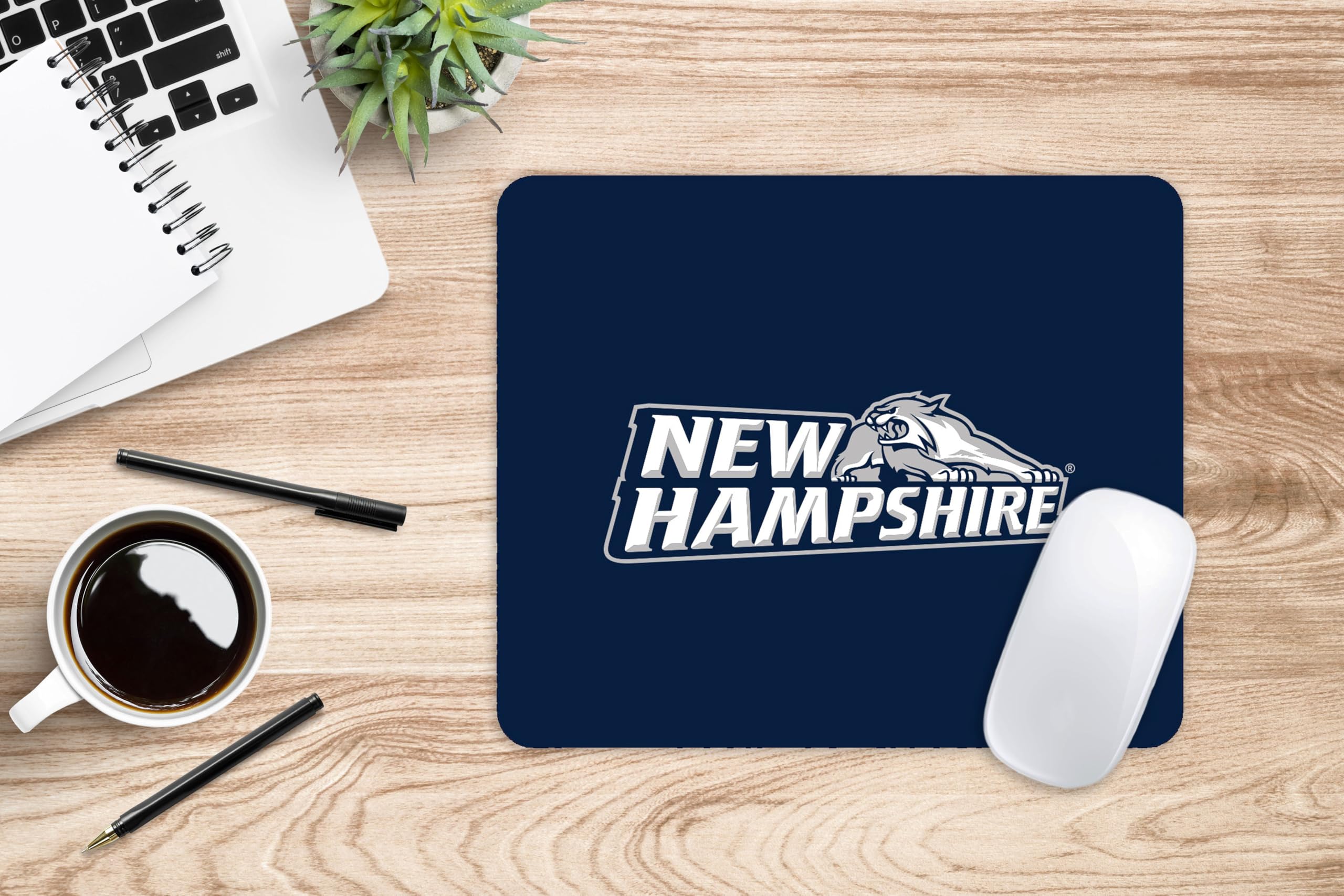 UNH Wildcats Mouse Pad - Non-Slip Fabric Gaming & Office Desk Mat with University of New Hampshire Logo - Perfect for Students, Alumni & Fans - Dorm, Home & Work Setup Accessory