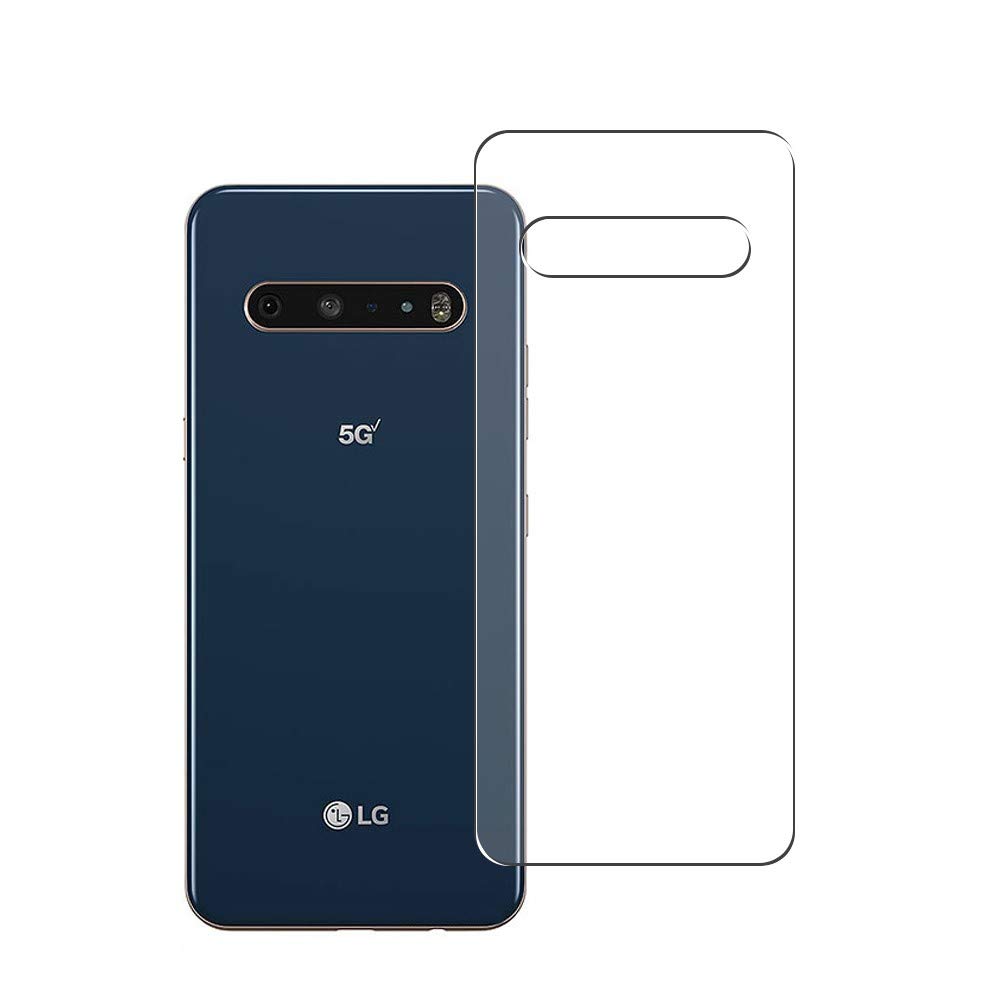 2 Pack LG V60 ThinQ 5G Back Screen Protector Film - TPU Flexible Guard Cover (Not Tempered Glass) - Transparent Protective Film for Scratch Resistance - Perfect for Daily Use, Travel & Outdoor Activities