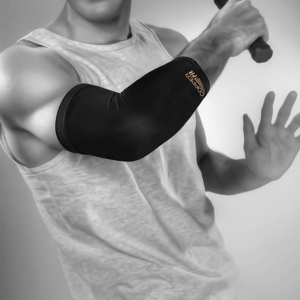 Copper Fit Compression Sleeves for Knee & Elbow Support - Pain Relief & Joint Stability for Men & Women - Perfect for Running, Workouts & Arthritis Relief