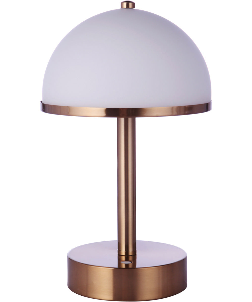 1 Light Touch Table Lamp in Satin Brass - Modern Bedside & Desk Lamp for Bedroom, Living Room, Office