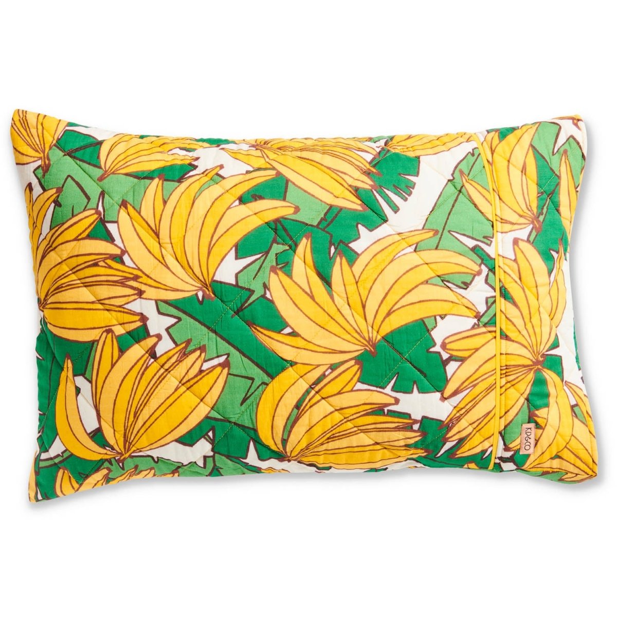 Bananarama Quilted Pillowcase Set of 2 - Standard Size Soft Bed Pillow Covers for Home, Bedroom & Travel - Cozy and Breathable for All Seasons