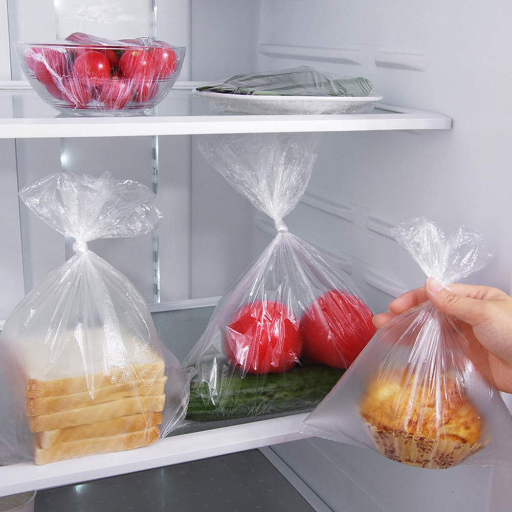Disposable Plastic Food Storage Bags - 3 Sizes (240 Count) - Freezer Safe, Sandwich, Snack & Meal Prep Bags for Home, Office & Picnics