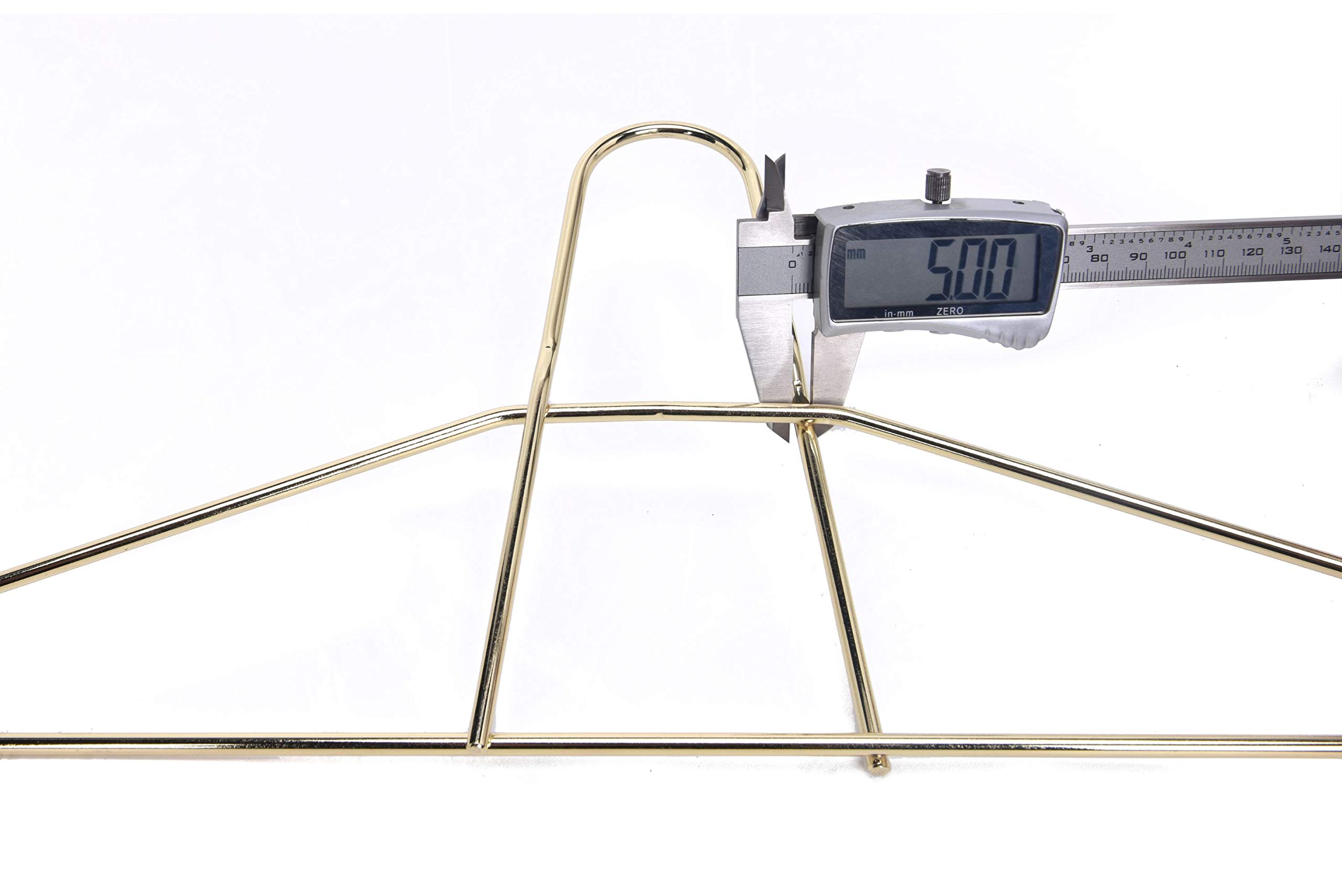 Premium Heavy Duty Metal Hangers 30-Pack - Gold Anti-Theft Wire Clothes Hangers for Suits, Coats & Jackets - 200LB Capacity - Ideal for Gyms, Retail Stores, Hotels & Home Closet Organization