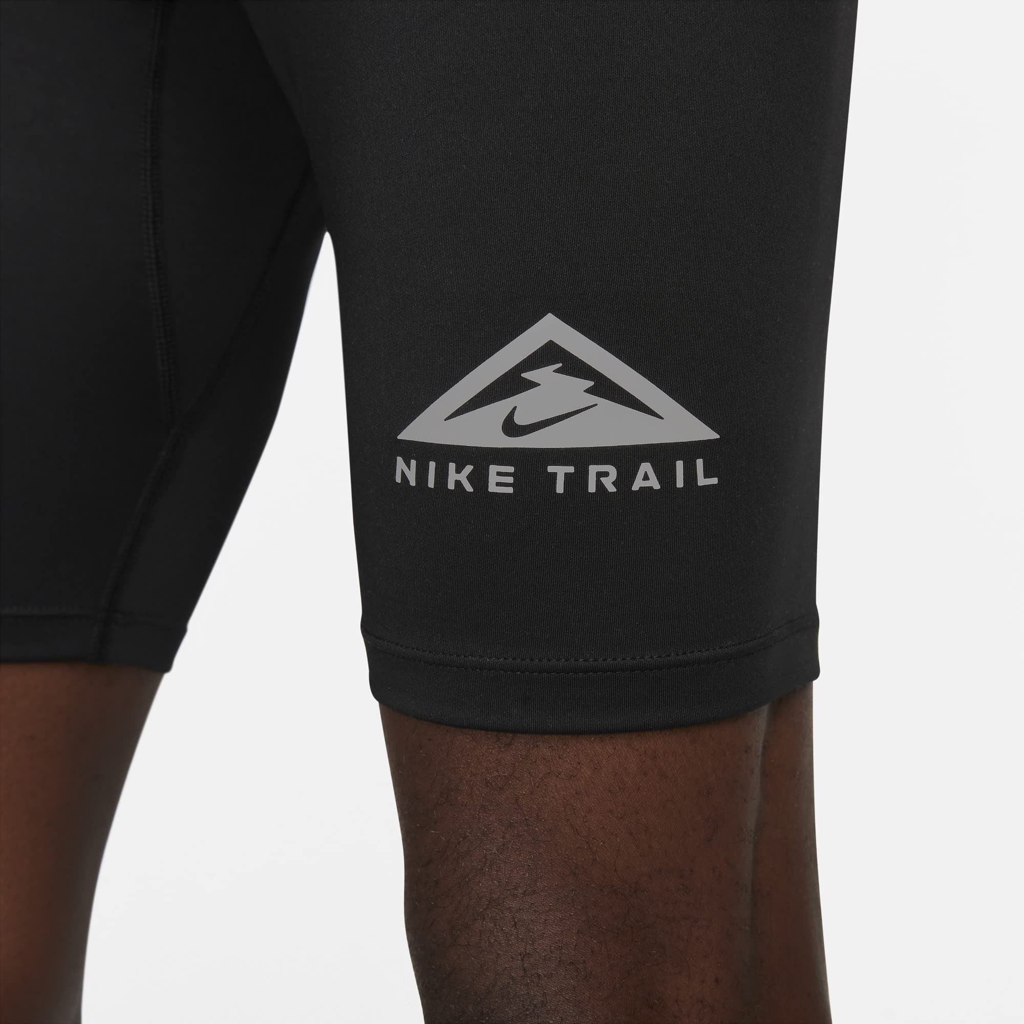 Nike Trail Dri-FIT Running Tights - Men's Black/White for Trail Running & Hiking