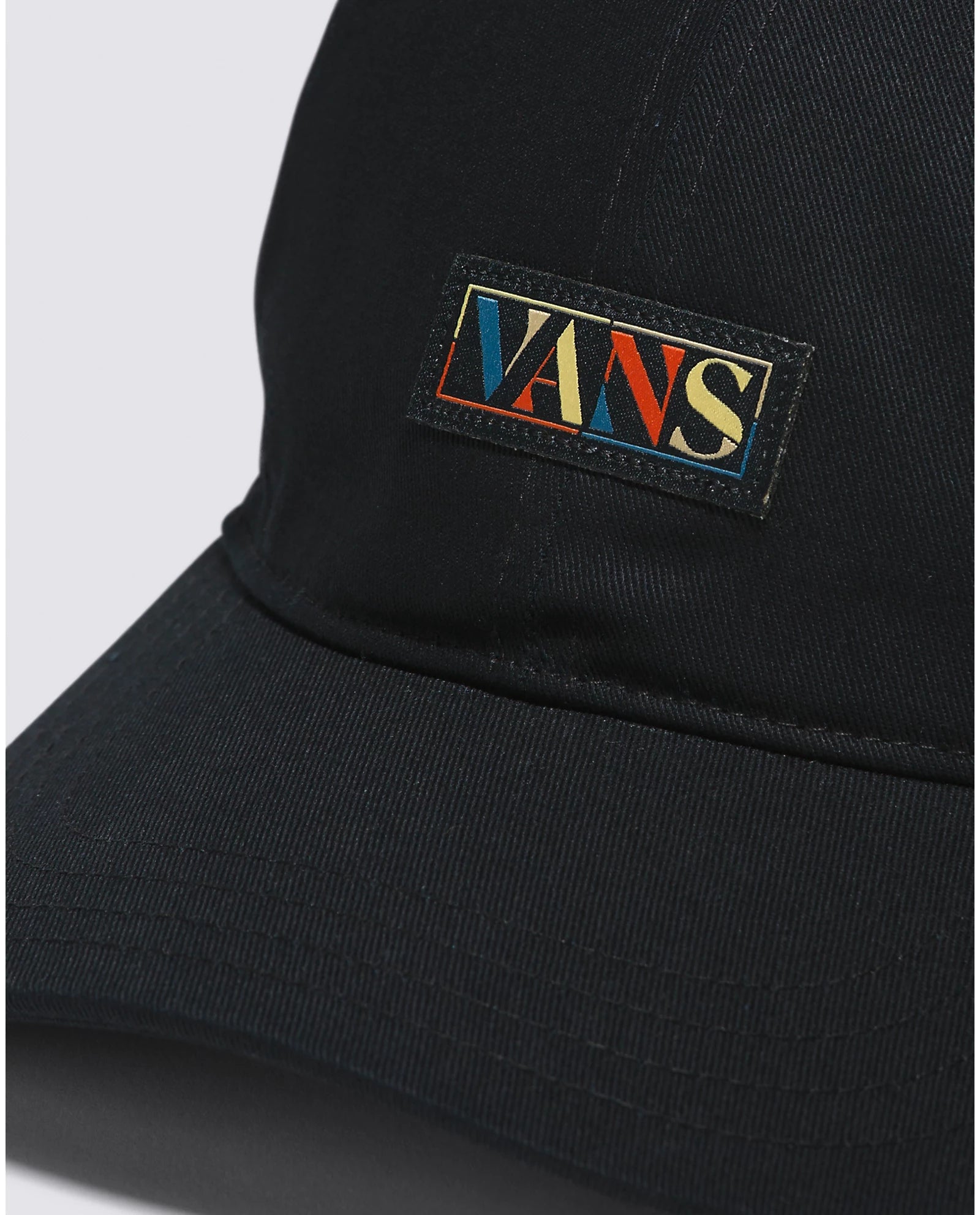 VANS Dusker Curved Bill Jockey Strapback Hat - Black Adjustable Baseball Cap for Men & Women | Perfect for Skateboarding, Streetwear Fashion & Outdoor Activities