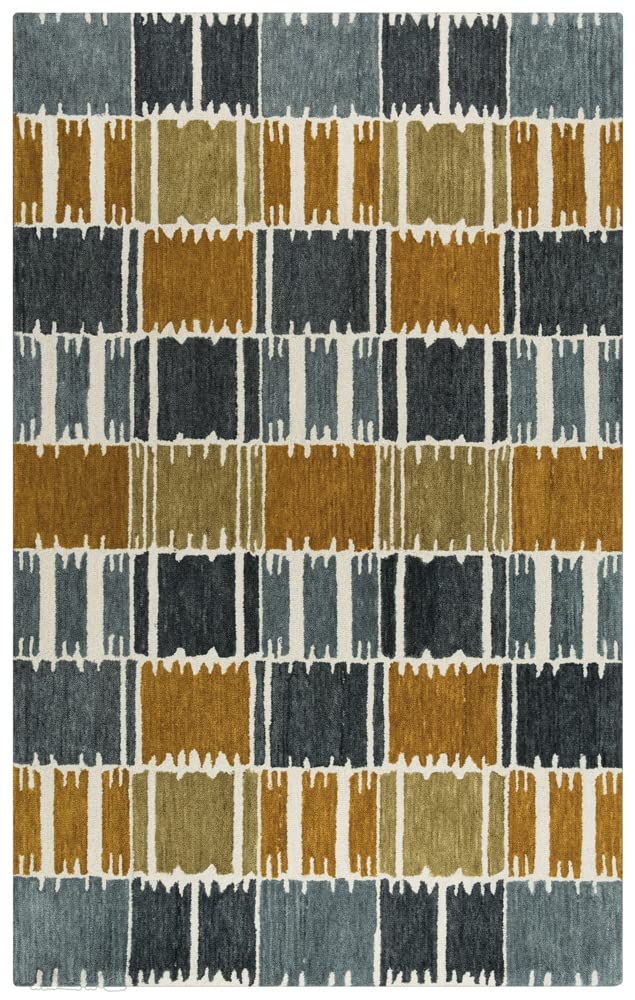 Rizzy Rugs Tetra Area Rug TET101 - Gray/Brown Geometric Pattern 8'9