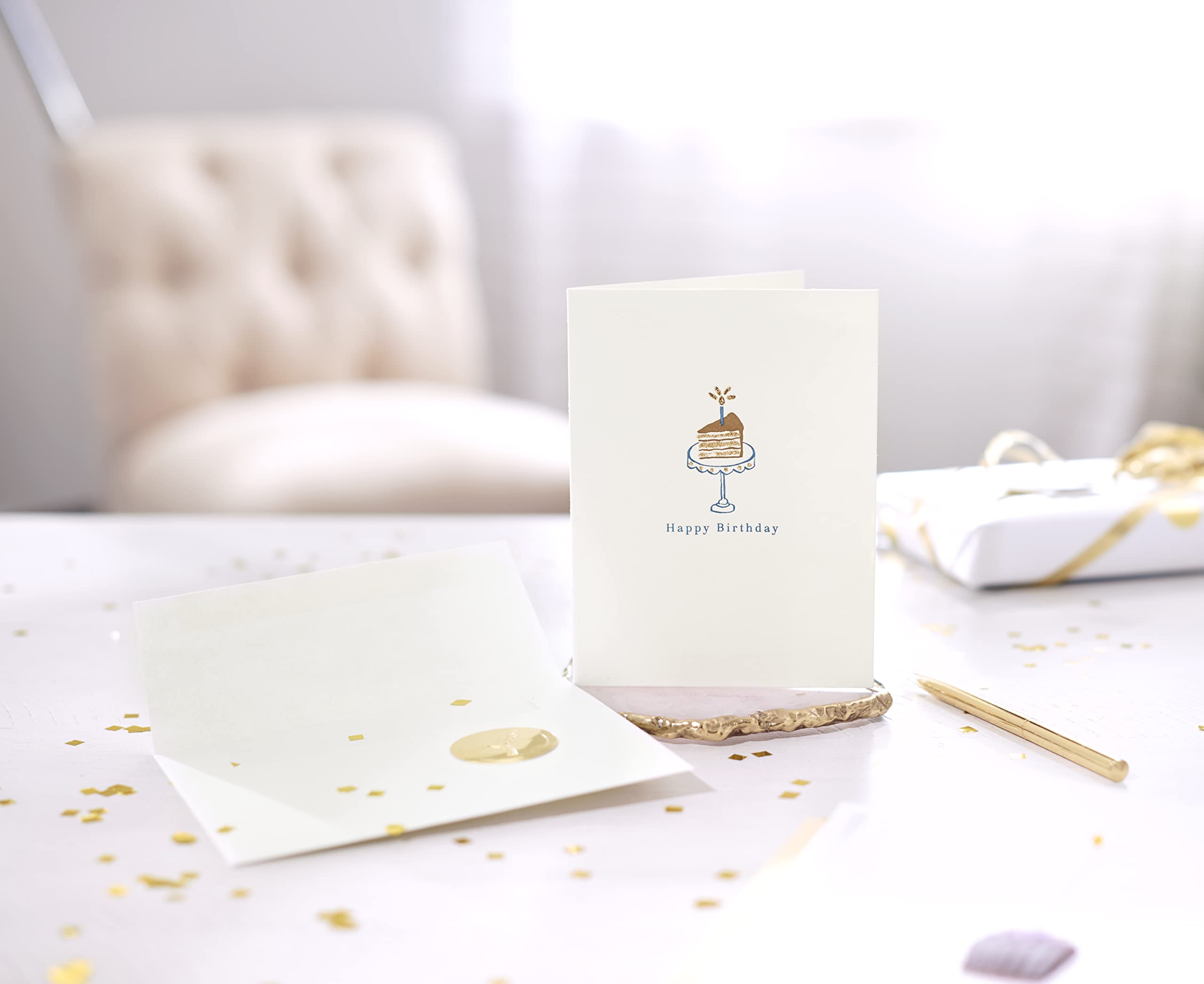 Premium Papyrus Blank Birthday Card - Elegant Handmade Greeting Card for Birthdays, Anniversaries & Special Occasions - Perfect for Gift Giving, Party Invitations & Personal Messages