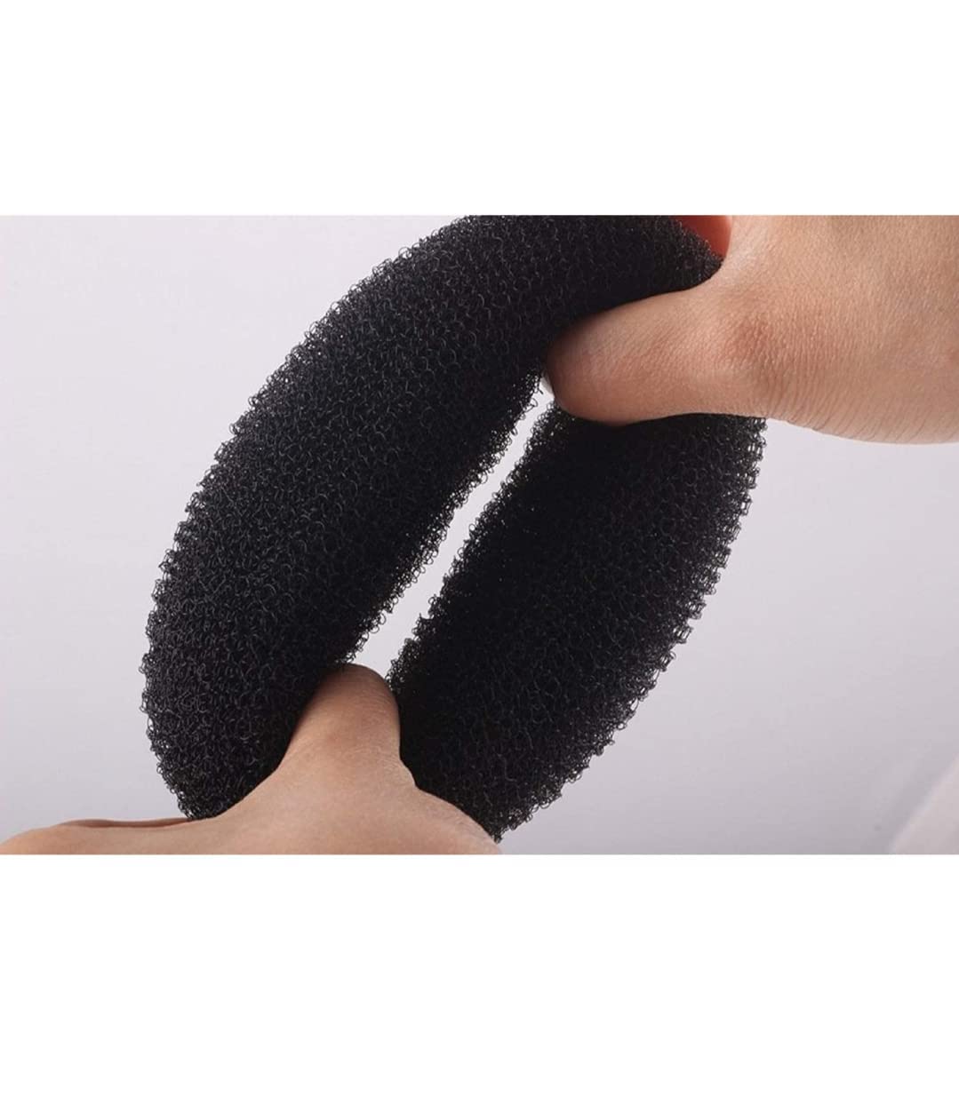Tressed Up Hair Donut Bun Maker - 2 Pack Black Hair Styling Tool for Women & Girls | Perfect for Updos, Ponytails & Formal Occasions