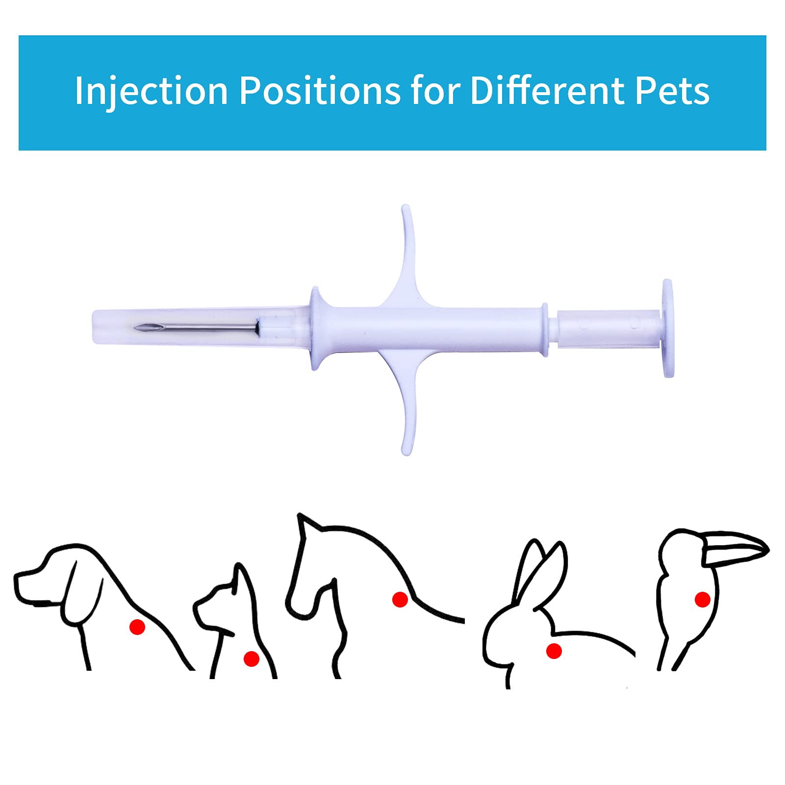RexID 1.25mm x 7mm Pet Microchip Implant Kit with Smart ID Tag - GPS Pet Tracking System for Dogs & Cats - Reunite Lost Pets Instantly via Smartphone Scan - Perfect for Pet Safety & Identification (20 Pack)