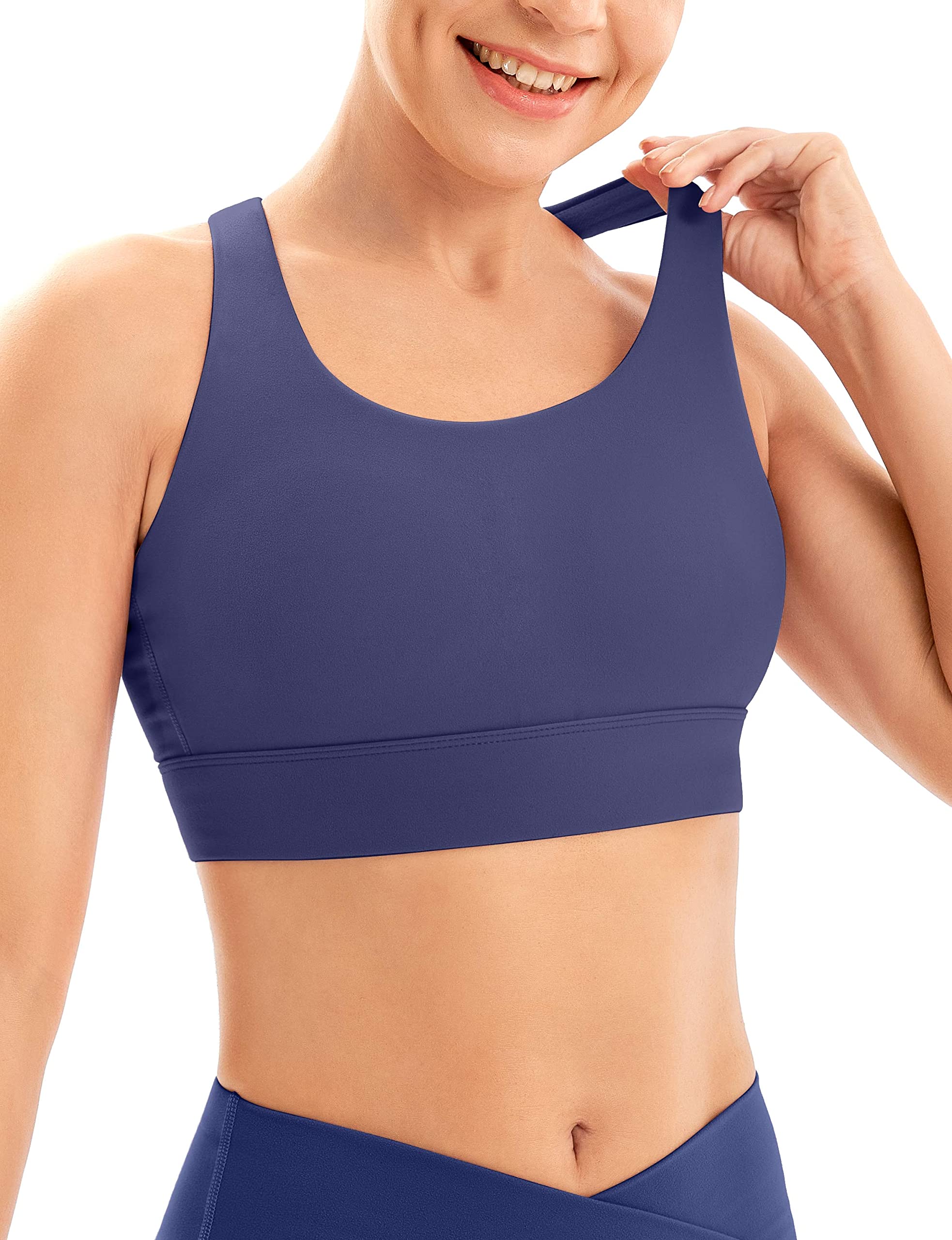 Best High Impact Sports Bras for Women - IUGA Strappy Padded Workout Bra for Large Bust - Perfect for Running, Gym & High Intensity Training