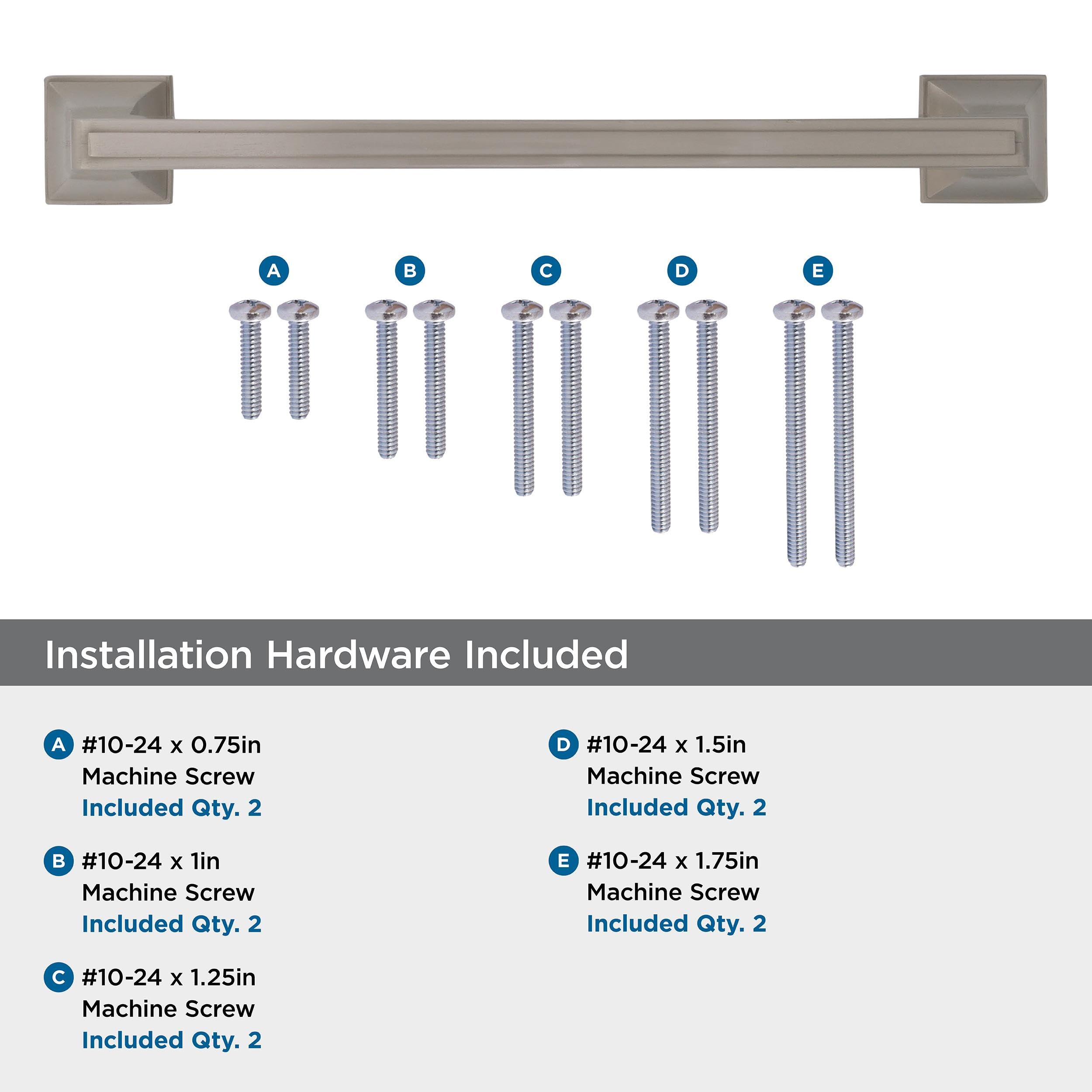 Amerock Mulholland 8 Inch (203mm) Satin Nickel Appliance Pull - 1 Pack Cabinet Hardware for Kitchen Drawers & Cabinets | Durable Drawer Handle for Home Renovation & Furniture Upgrade