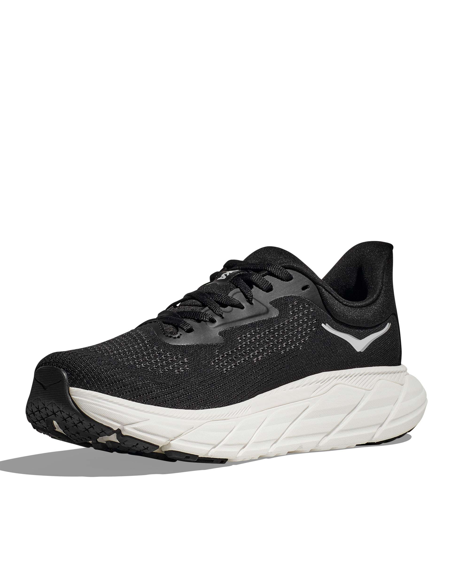 Hoka Arahi 7 Running Shoes for Men & Women - Black/White - Stability & Cushion for Road Running, Walking & Workouts
