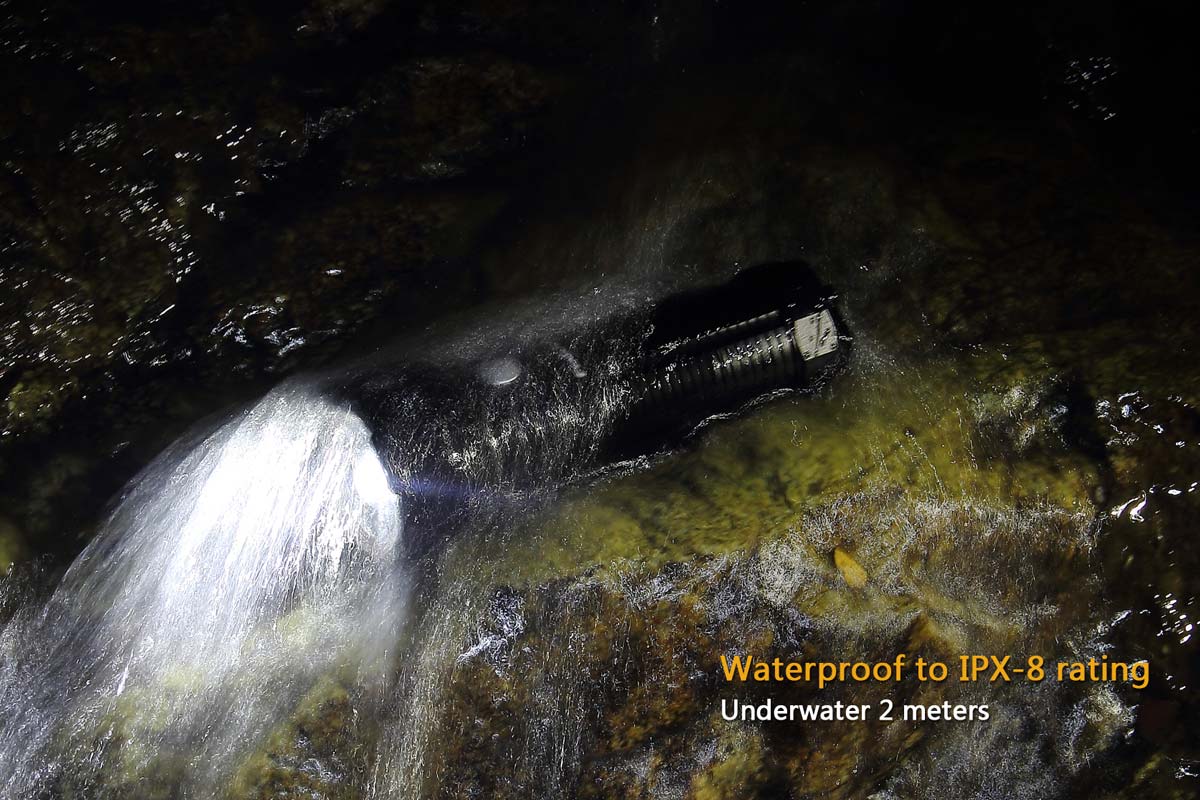 Fenix FD40 High-Power Rechargeable Flashlight - 1000 Lumens, Zoomable Beam, Waterproof - Ideal for Camping, Hiking, Emergency & Outdoor Adventures
