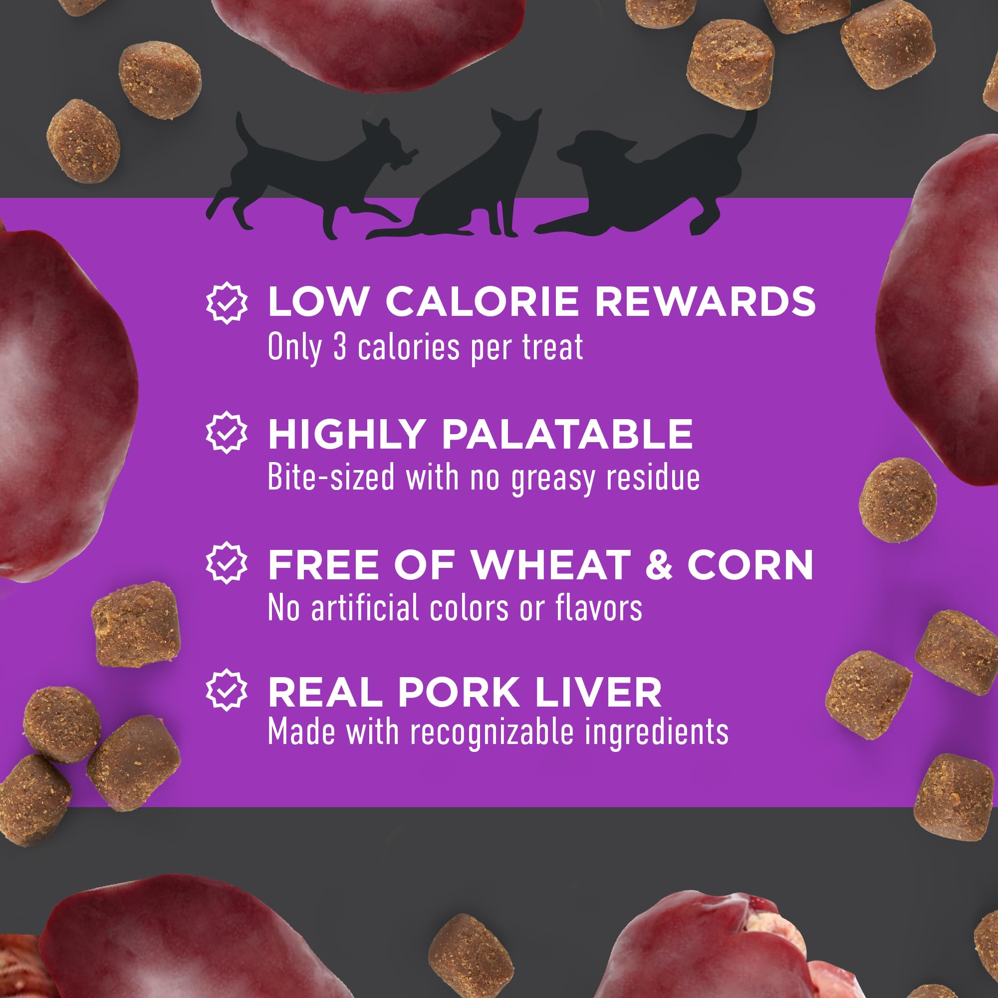 Cloud Star Tricky Trainers Soft & Chewy Dog Training Treats - Liver Flavor, 5 oz Pouch (130 Low Calorie Treats) | Perfect for Obedience Training, Positive Reinforcement & Behavior Modification