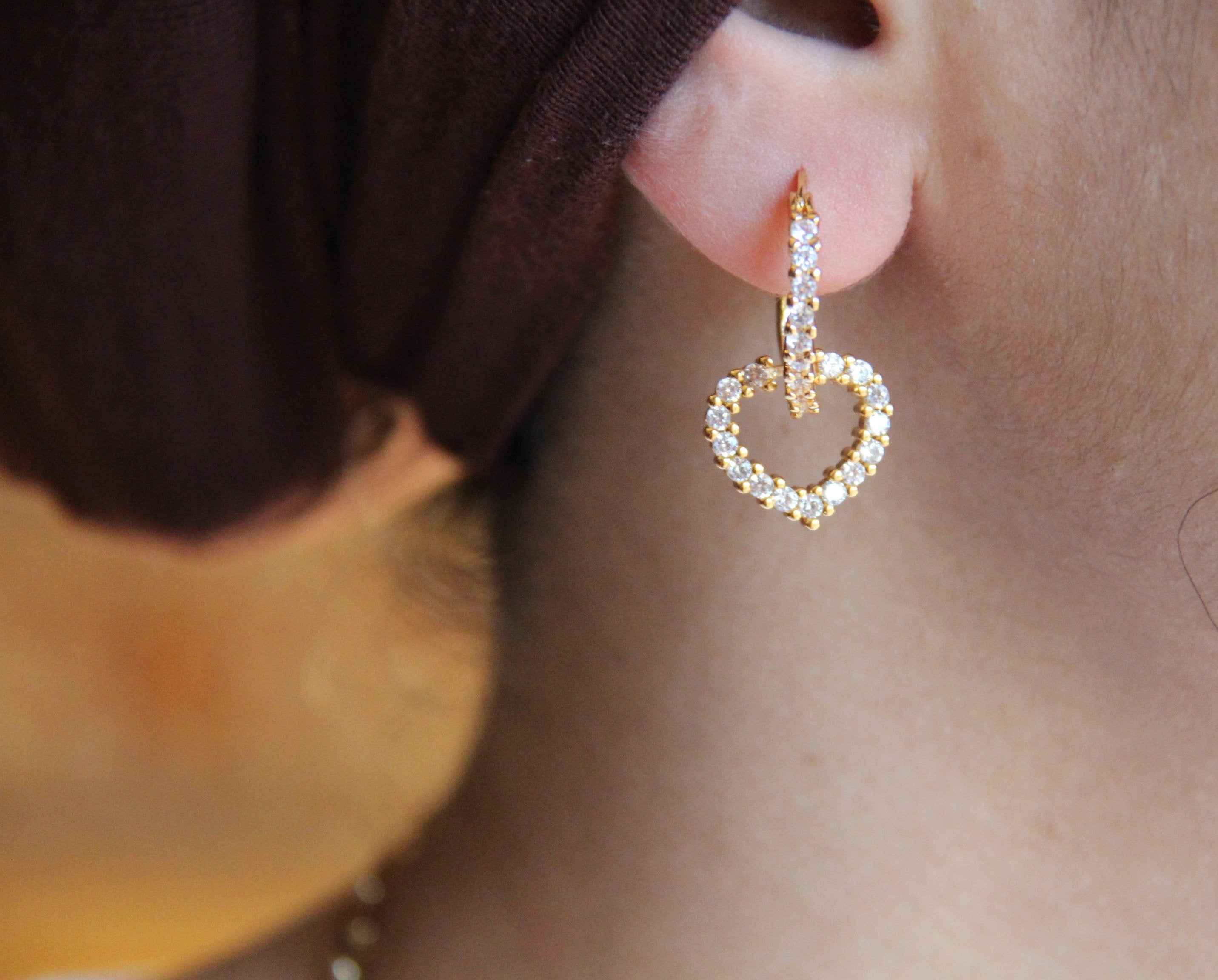 Gold Filled Heart Hoop Earrings - Dainty & Elegant Jewelry for Women - Perfect for Valentine's Day Gifts, Date Nights & Special Occasions