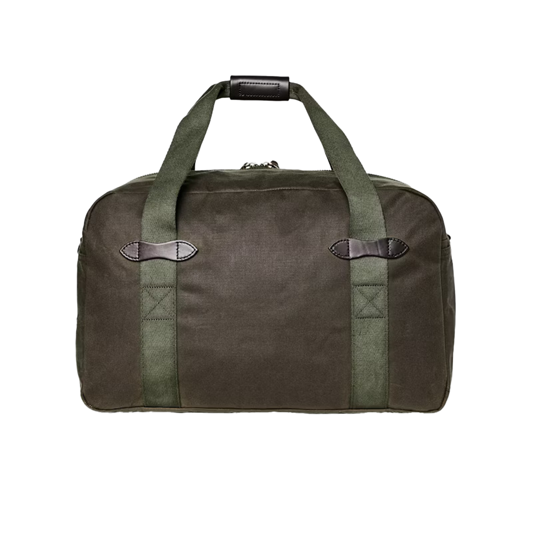 Filson Medium Tin Cloth Duffle Bag - Waterproof Otter Green Travel Duffel for Outdoor Adventures & Weekend Getaways