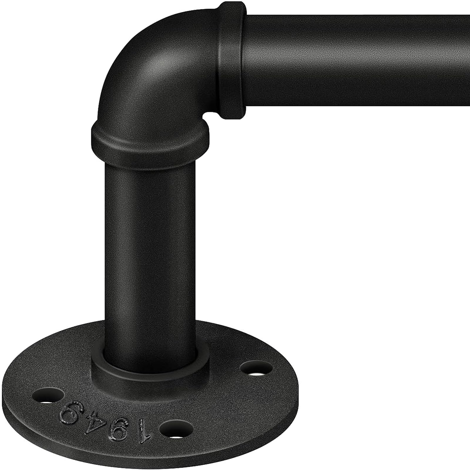 TEAKMAMA 1 Inch Blackout Curtain Rod for Windows 28-48 Inches (2.3-4ft) - Heavy Duty Wrap Around Window Rod for Indoor & Outdoor Use - Industrial Strength Drapery Rod 32