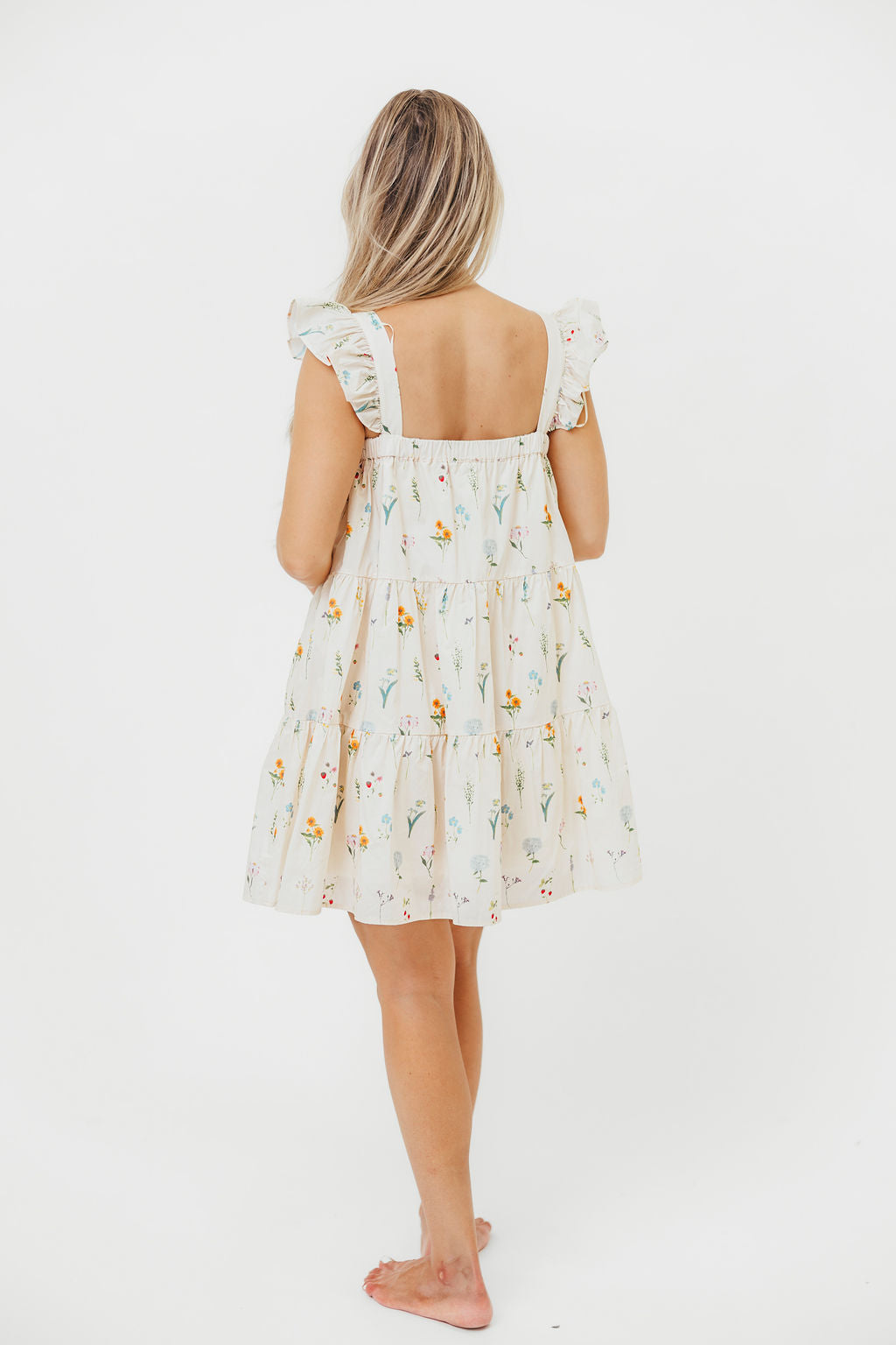Lulu Flutter Sleeve Mini Dress - Floral Print Summer Dress for Women, Perfect for Beach Vacation, Date Night & Party Wear