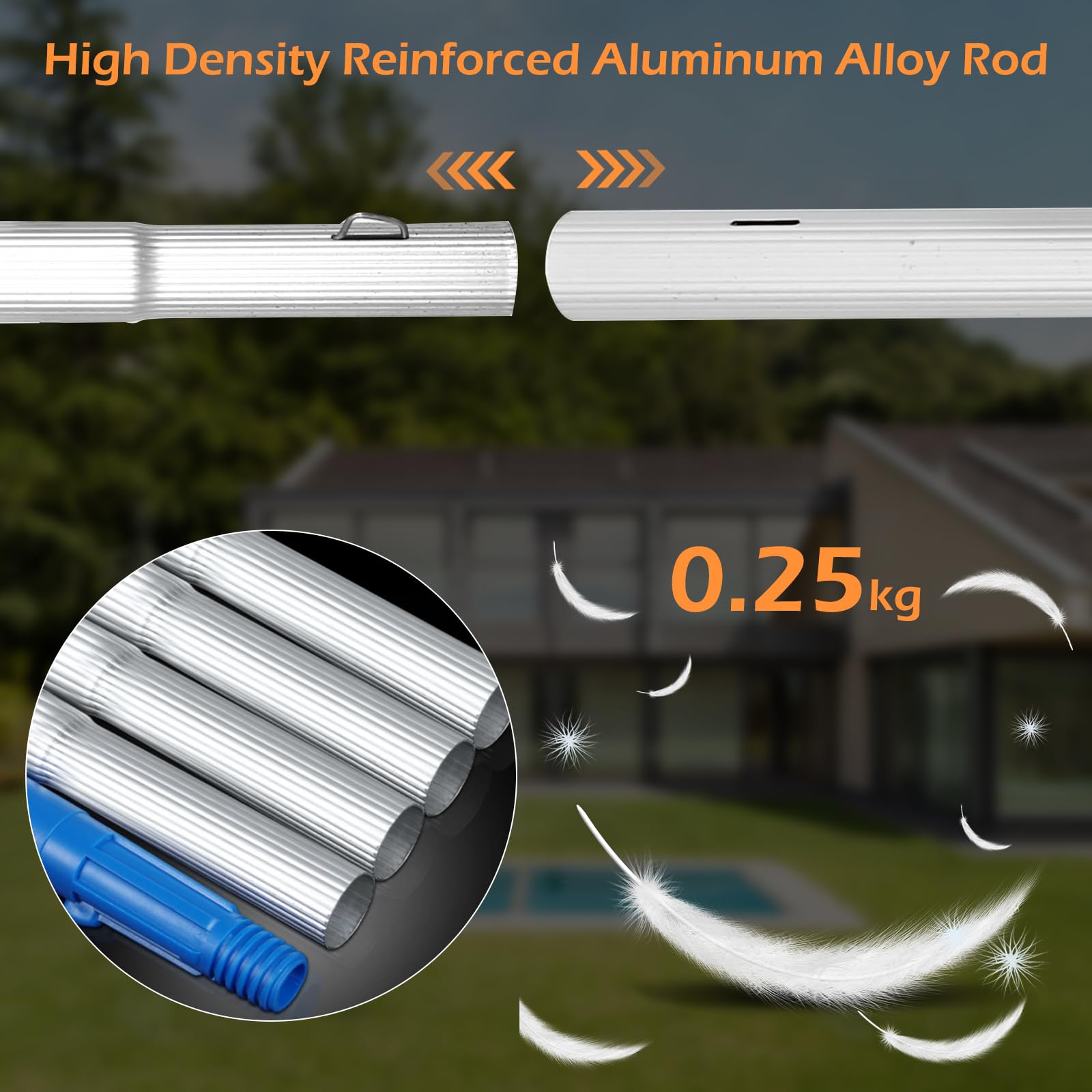 32.8ft Extendable Solar Panel Cleaning Brush with Telescopic Pole - High Reach Window & Roof Cleaner Tool for Outdoor Use - Perfect for Solar Panels, Windows, House Siding, and Conservatories
