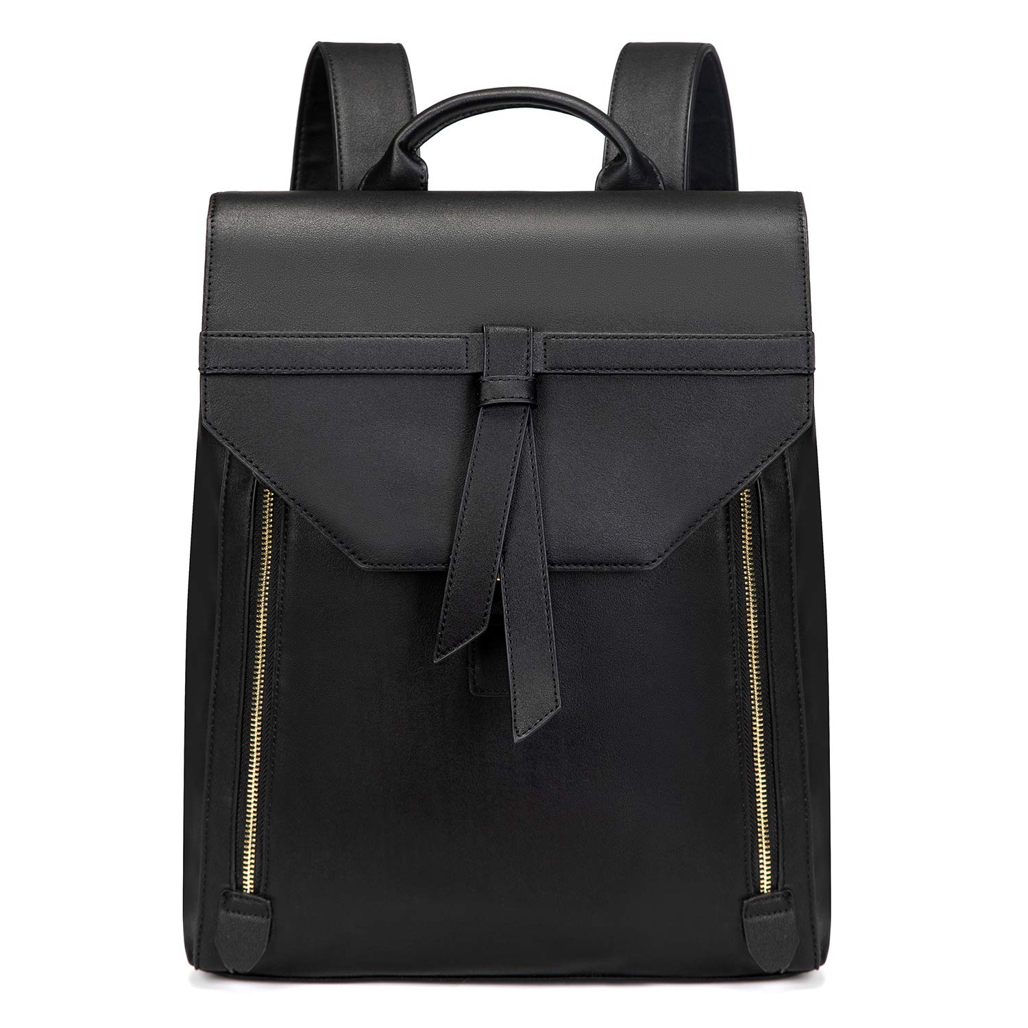 Estarer Women's Fashion PU Leather Backpack - 15.6 Inch Laptop Backpack for Travel, Work & College - Stylish Water-Resistant Ladies Backpack (Black) - Perfect for Commuting, Business Trips & Campus Life