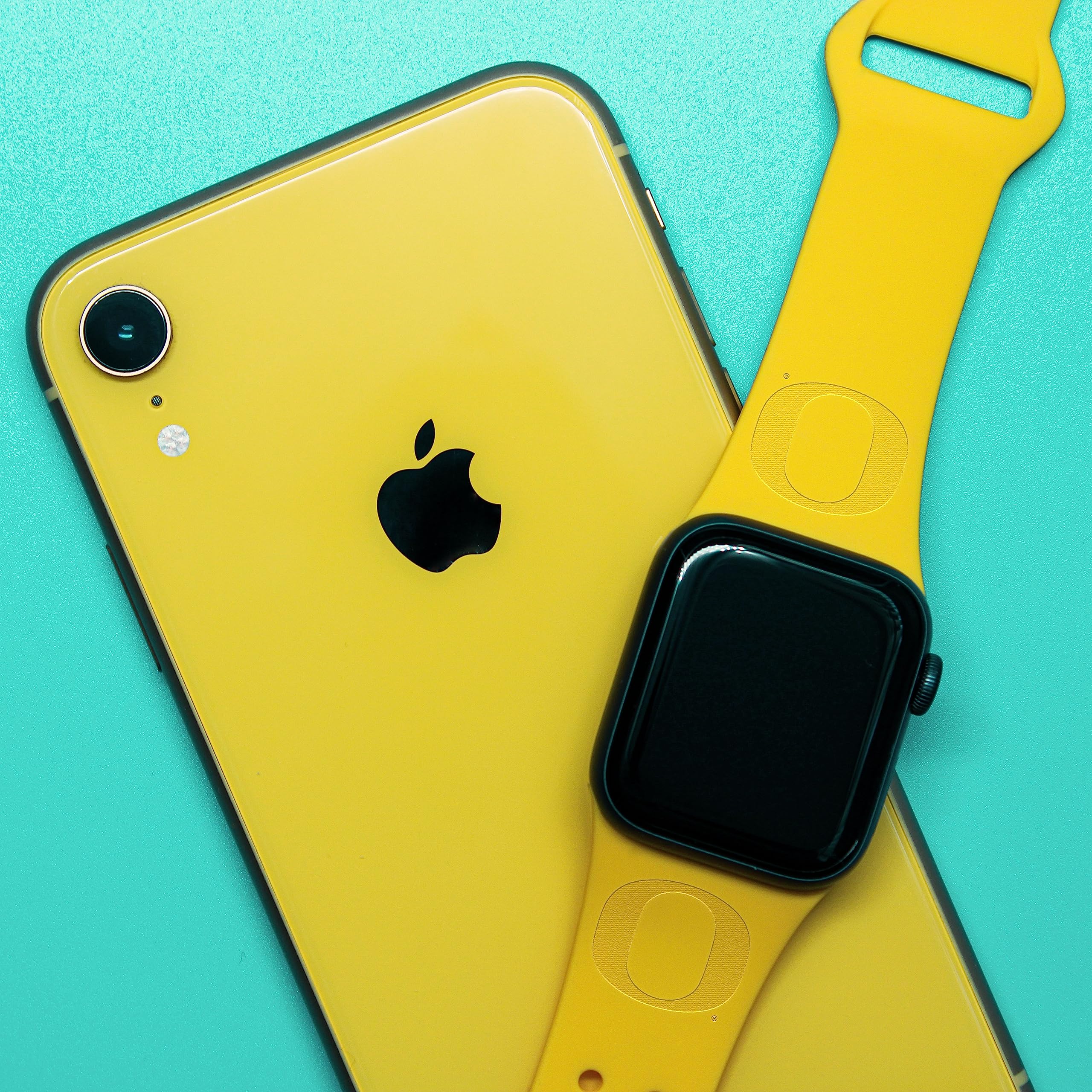 Oregon Ducks Engraved Silicone Affinity Bands - Compatible with Apple Watch & AirPods 3rd Gen - Perfect for Game Day, Workouts & Everyday Wear
