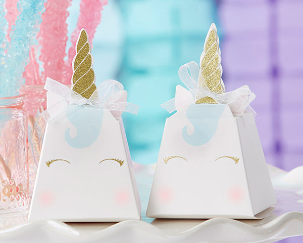 12-Pack Unicorn Party Favor Boxes for Kids Birthday, Baby Shower & Celebration - Cute Gift Boxes for Goodie Bags, Candy & Treats