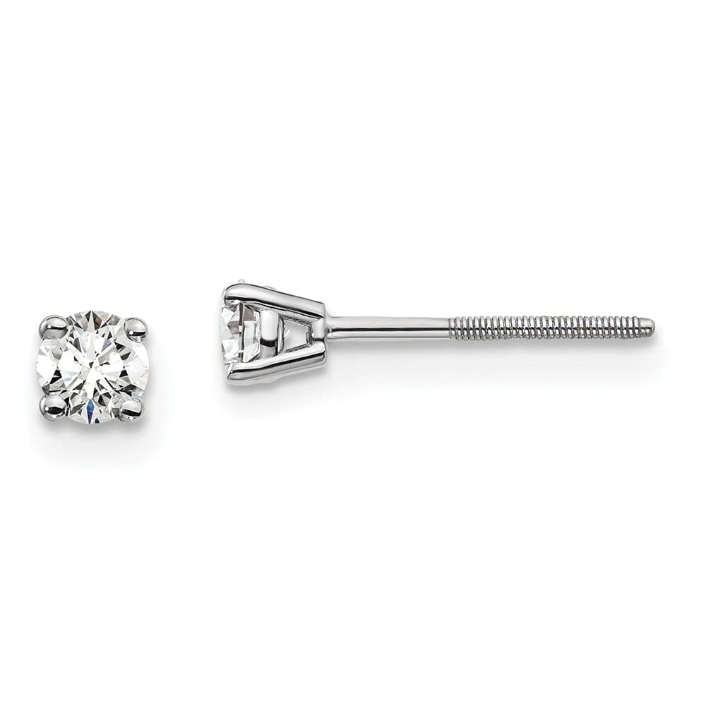 14K Gold Round Cut Lab Grown Diamond Stud Earrings for Women (0.20ctw-2ctw) | Fine Jewelry Gift for Anniversary, Wedding & Everyday Wear