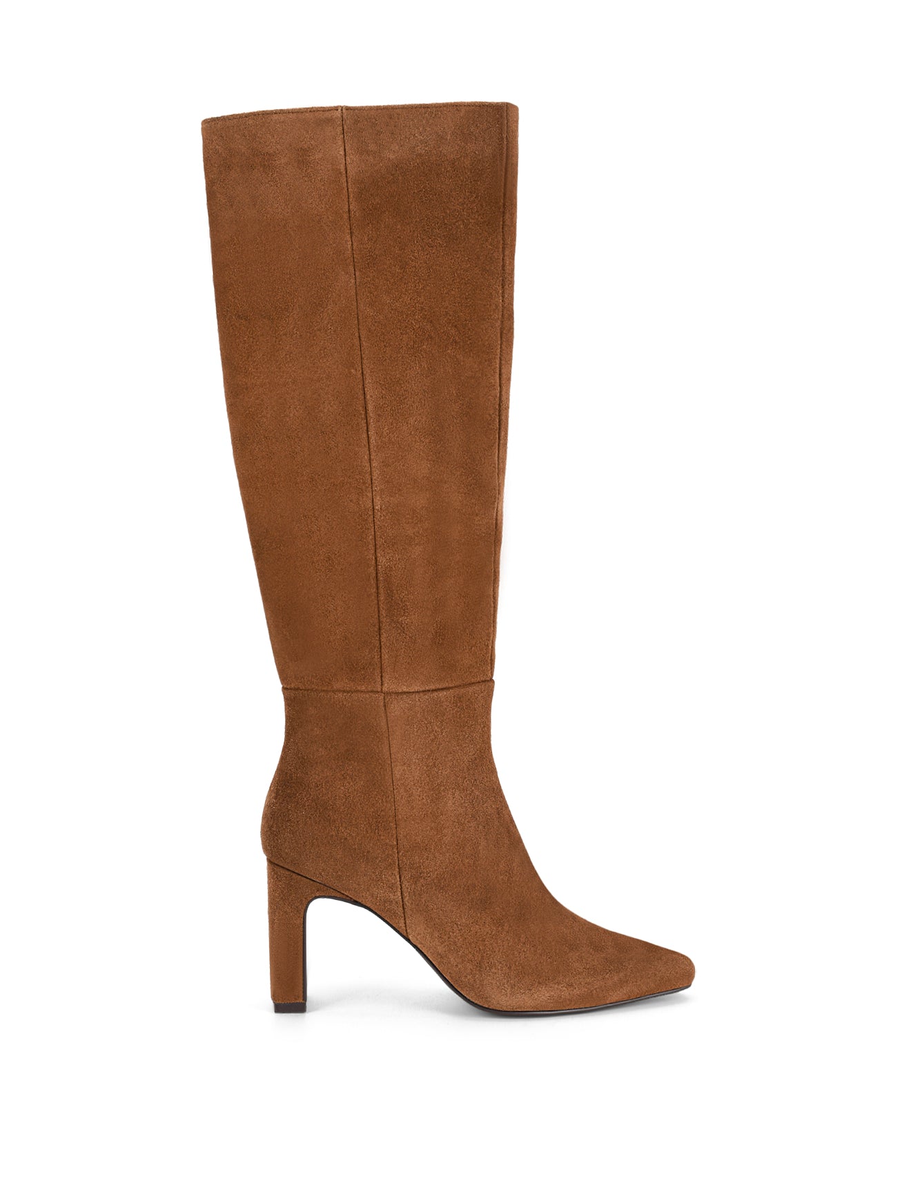 Cacey Women's Long Boots in Tobacco Brown Suede - Stylish Knee-High Winter Boots for Casual Outfits & Office Wear