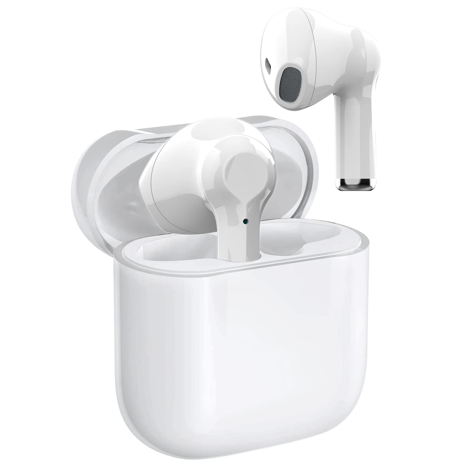 Wireless Bluetooth Earbuds with Active Noise Cancellation, IPX7 Waterproof, Built-in Mic for Clear Calls, Stereo Sound, Touch Control - Perfect for Work, Home Office, Gym & Travel
