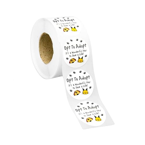 Black Paw Print Opt to Adopt Sticker