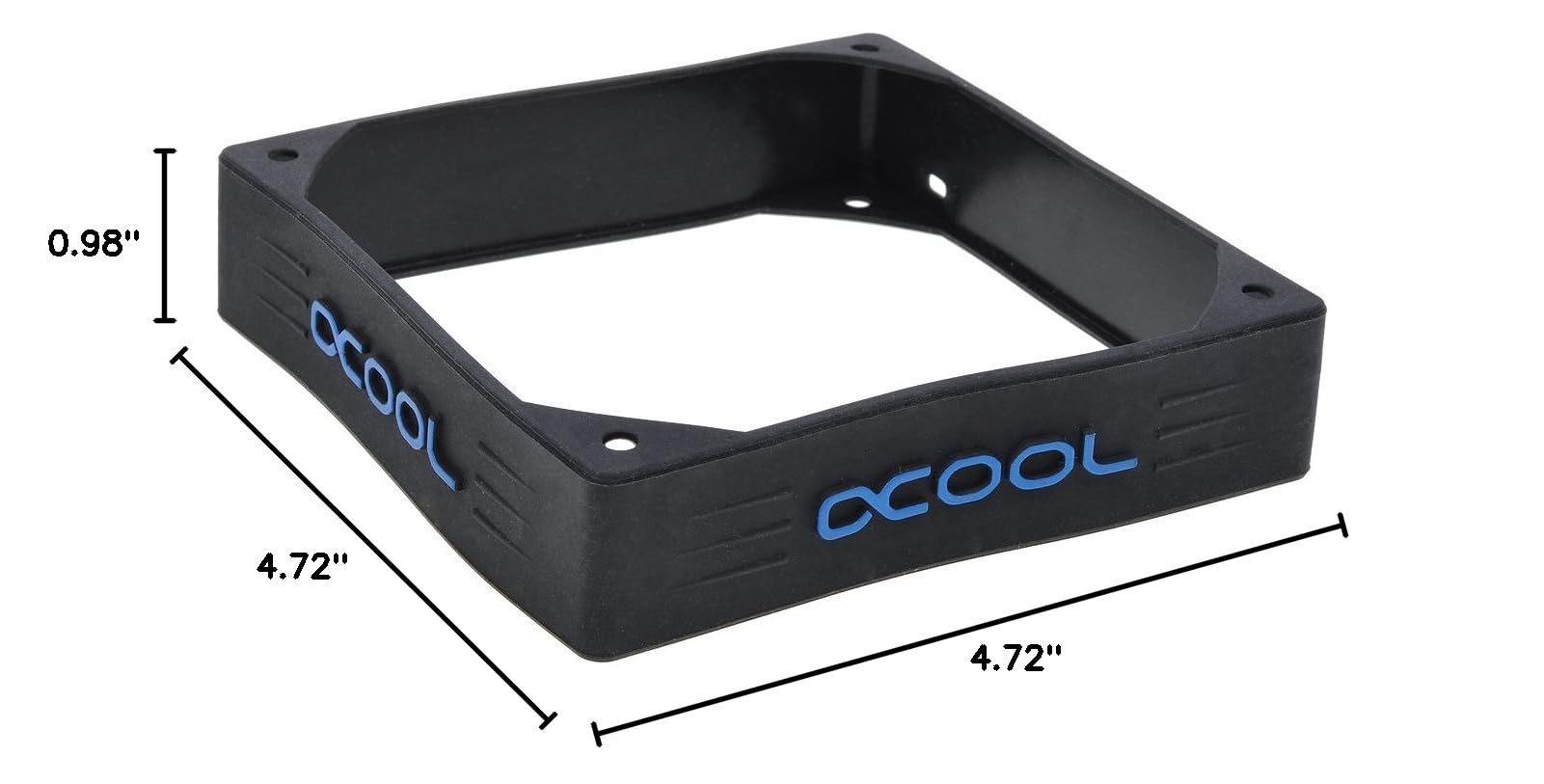Alphacool 24685 Susurro Antinoise Silicone Fan Frame - 120mm Universal PC Cooling Fan Vibration Dampener - Reduce Noise for Gaming PC, Workstation & Home Theater Setup