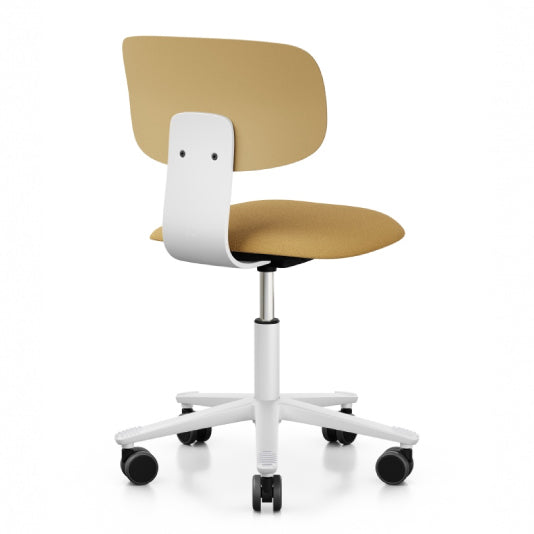 HÅG Tion 2140 Ergonomic Office Chair - Adjustable Height, Lumbar Support, Swivel Base - Harvest White - Perfect for Home Office, Workspace & Gaming Setup