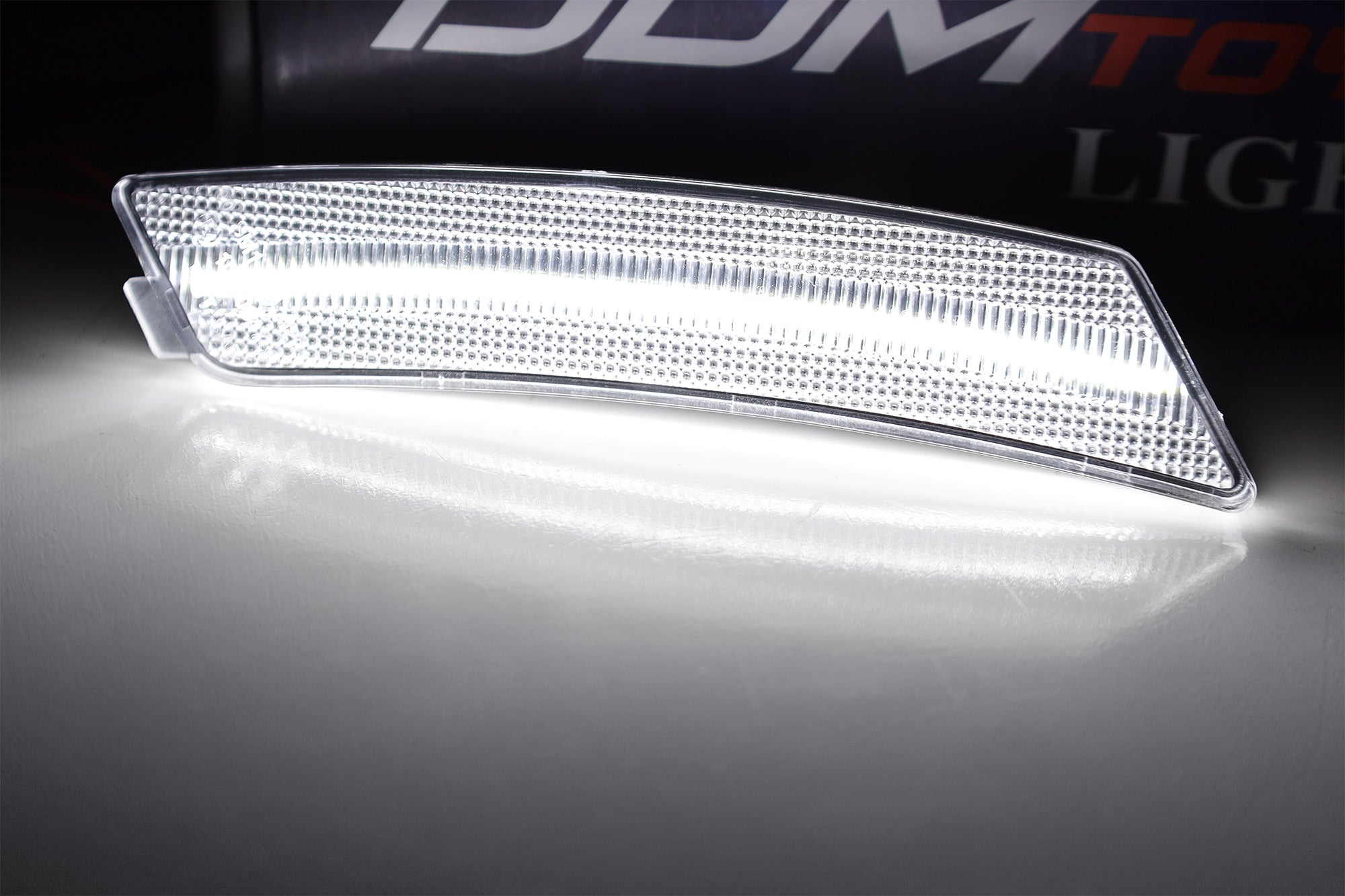 2020+ Cadillac CT5 Clear Lens White Full LED Strip Front Bumper Side Marker Lights - DRL Daytime Running Lights for Enhanced Visibility & Style (Perfect for Night Driving & Custom Car Mods)