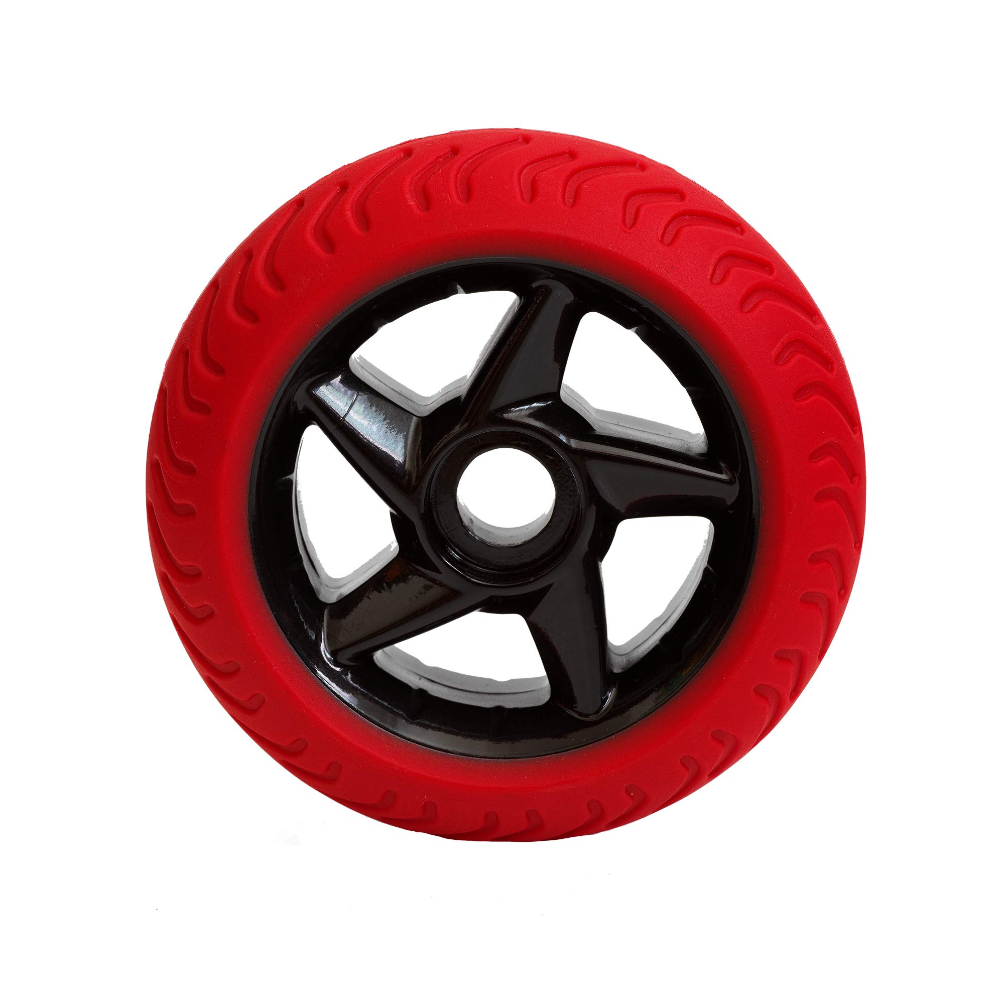 RIG 9800 Pro Replacement Wheels - Black & Red Skateboard Wheels for Smooth Riding | Perfect for Street Skating, Park Tricks & Longboard Cruising