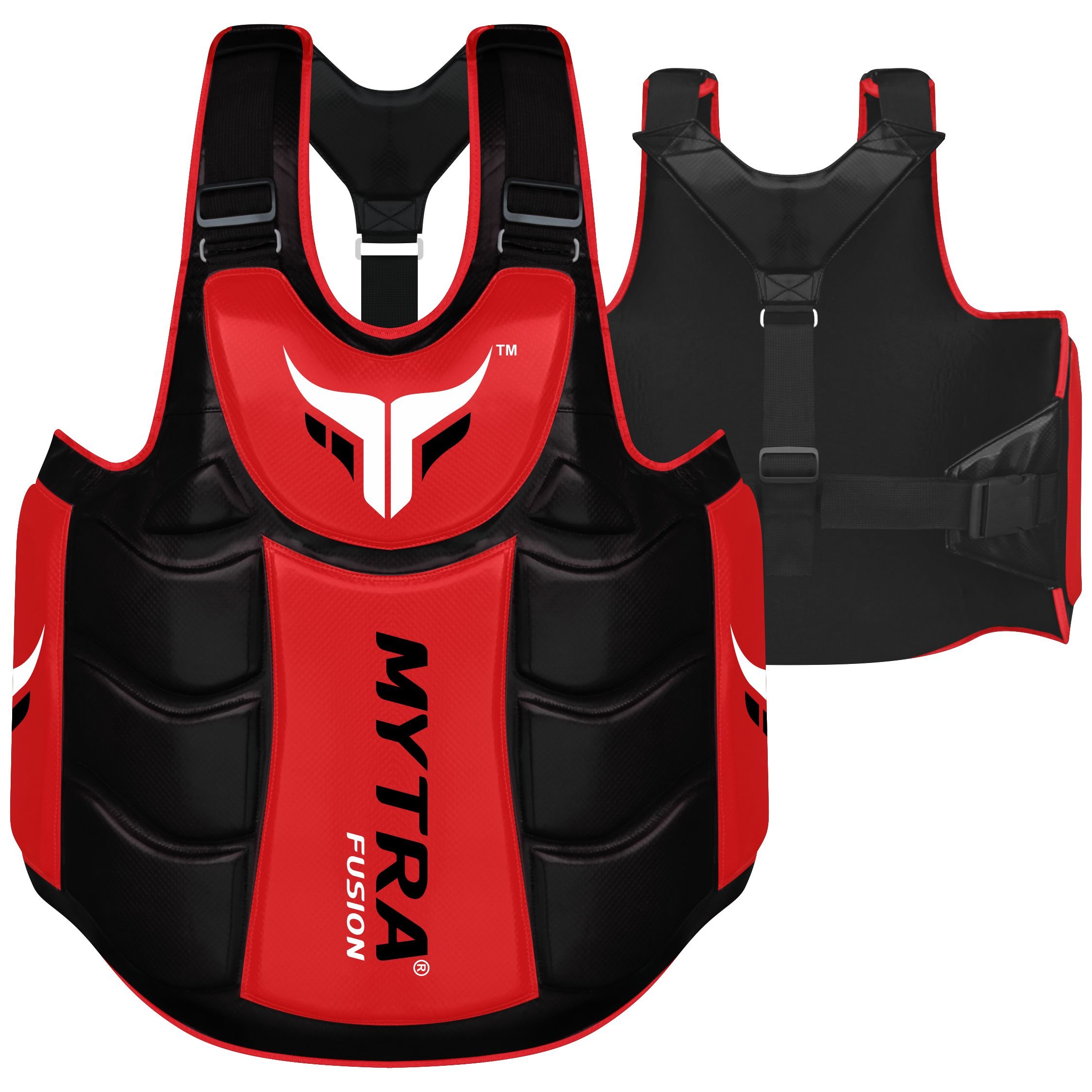 MYTRA Fusion Boxing Body Protector - Premium MMA & Muay Thai Belly Guard for Men - Ideal for Boxing Training, Fitness Gym Workouts & Combat Sports