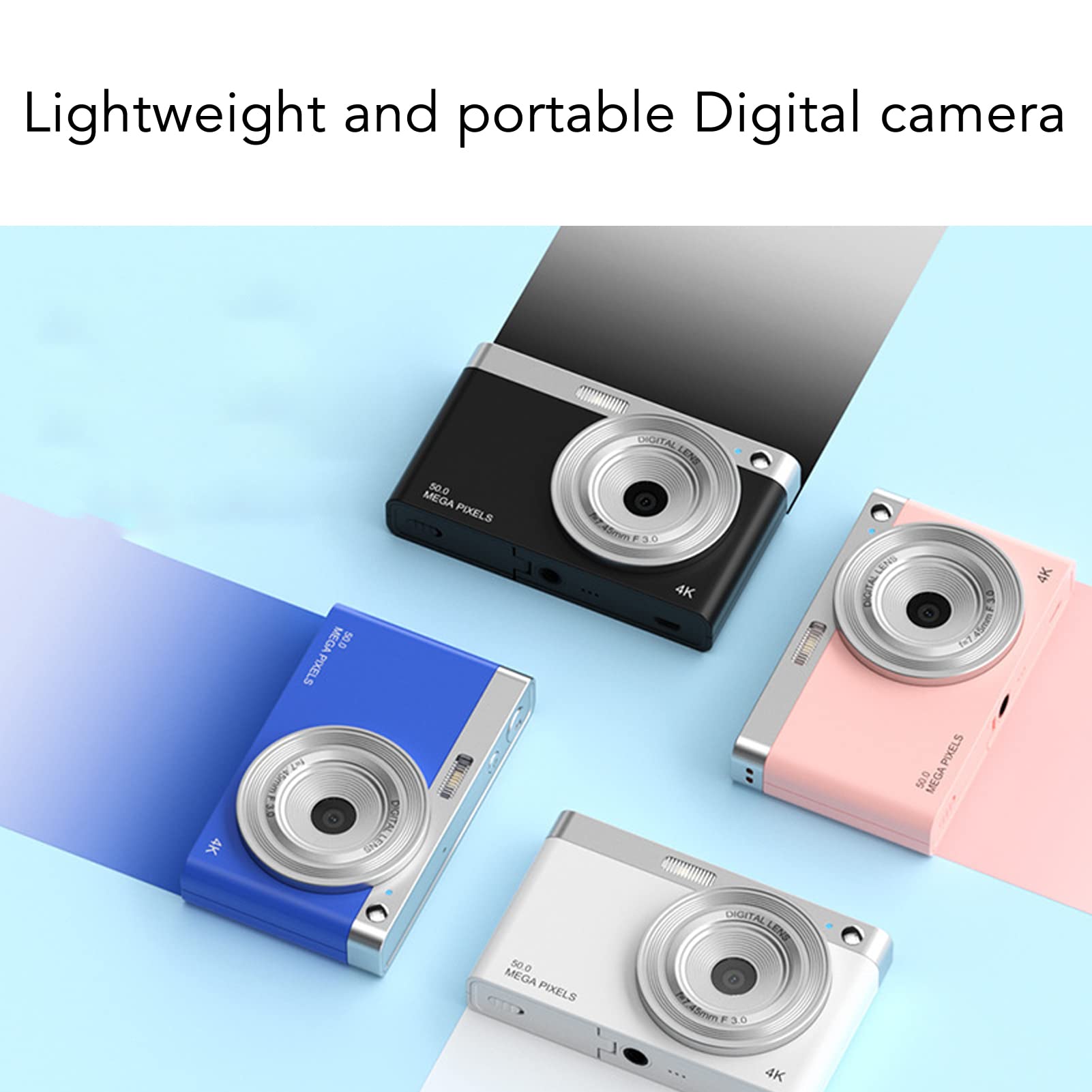 16X Zoom Digital Camera with 2.88in IPS HD Screen - Perfect for Macro Photography, Travel & Vlogging (White) - Capture Stunning Close-ups, Landscapes & YouTube Videos