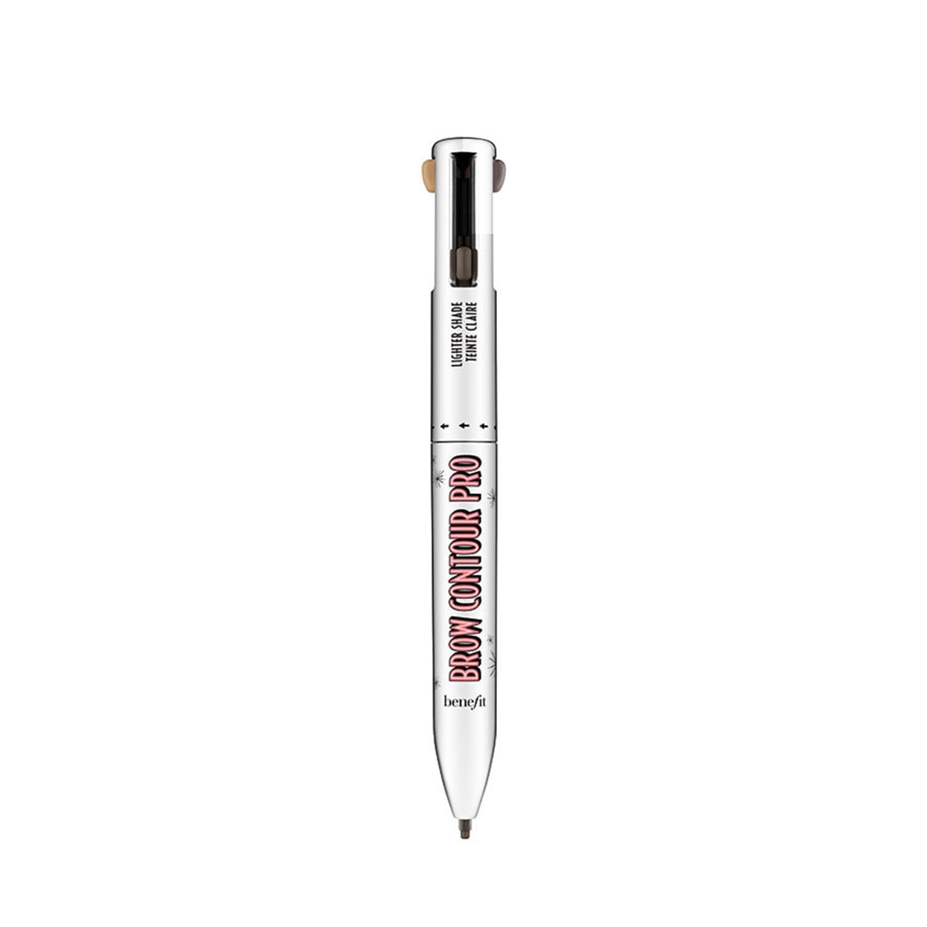 Brow Contour Pro 4-in-1 Eyebrow Pencil - Waterproof, Long-Lasting & Easy to Use for Perfect Brows - Ideal for Daily Makeup, Professional Salon, and Travel