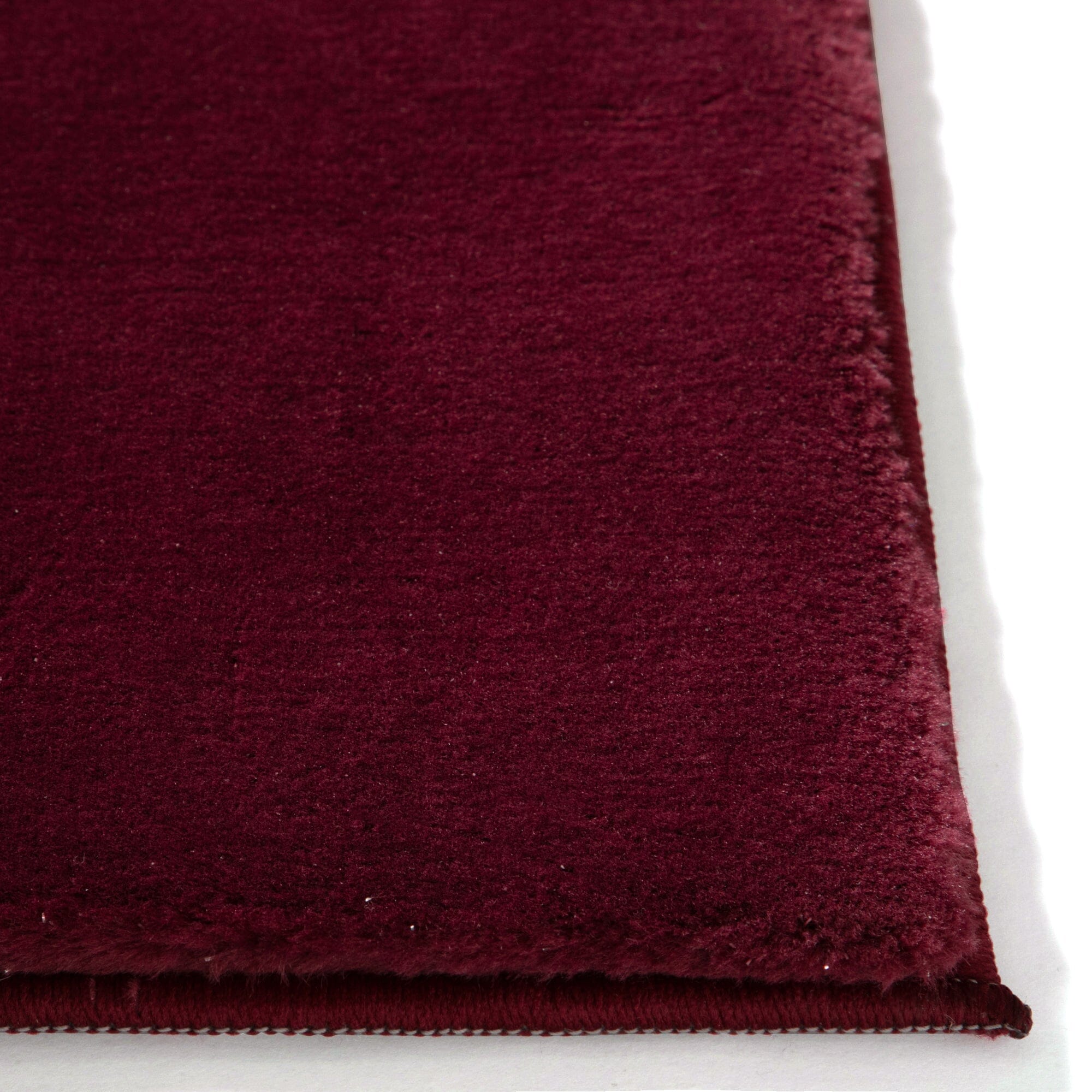 Glitter Rug Medium Size 2000 x 1400mm Dark Red - Luxurious Shaggy Carpet for Living Room, Bedroom, or Dorm Decor