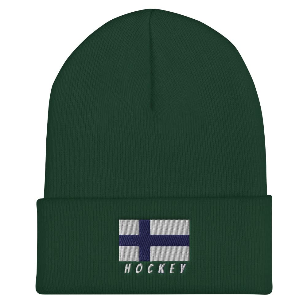Finland Hockey Hat - Warm Cuffed Beanie with Unique Design for Winter Sports & Outdoor Activities | Perfect for Hockey Fans & Cold Weather