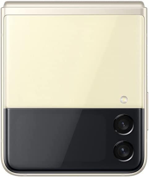SAMSUNG Galaxy Z Flip 3 5G Unlocked Smartphone 128GB Cream Color - US Version (Renewed/Refurbished) | AT&T Compatible | Compact Foldable Phone for Work, Travel & Everyday Use