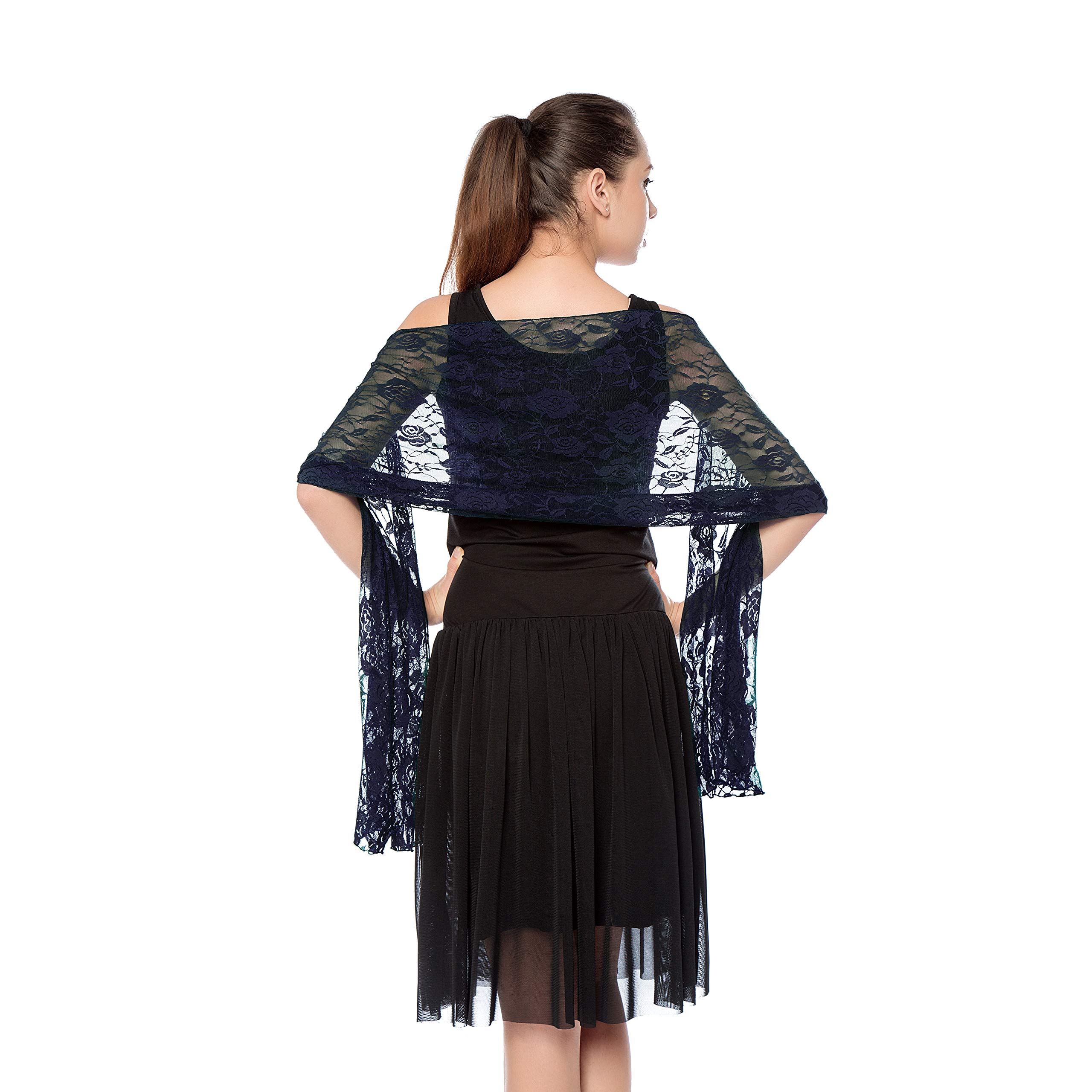 Elegant Women's Lace Shawls & Wraps for Formal Evening Party Dresses, Wedding Bride & Bridesmaid Veil Shawls - Perfect for Weddings, Galas & Special Occasions