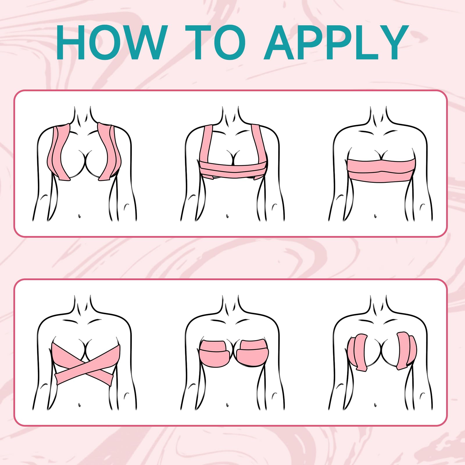 Boob Tape - Invisible Breast Lift Tape for Large Breasts A-G Cup, Nipple Covers & Support for Backless Dresses, Swimwear & Strapless Outfits (3inch, Nude, Large Size)