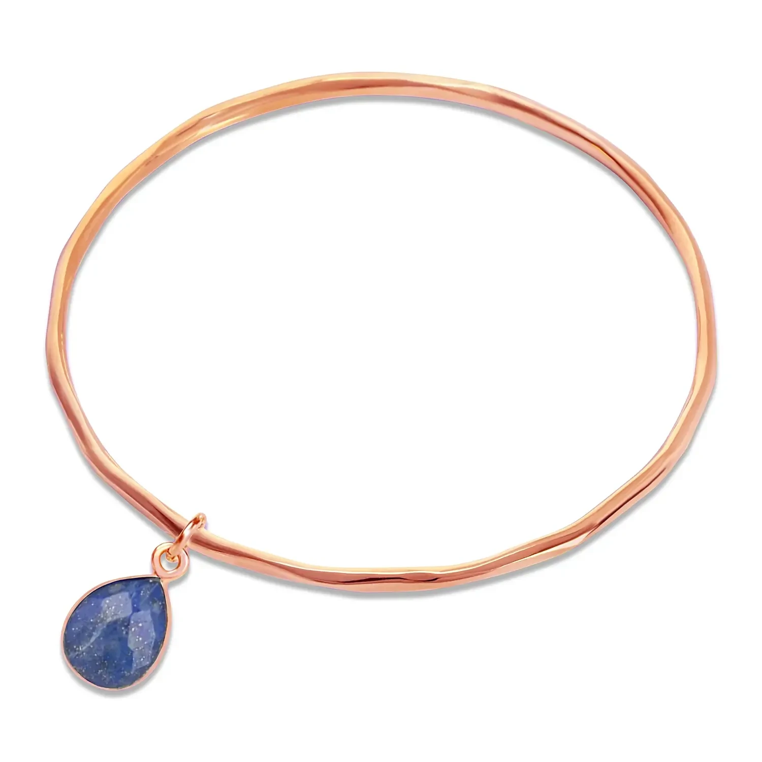 Lapis Lazuli Charm Bracelet - Rose Gold September Birthstone Jewelry for Women - Perfect Gift for Birthday, Anniversary & Special Occasions