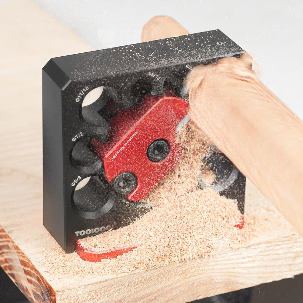 Toolcool Electric Drill Carbide Inserts Dowel Maker - High Speed Cutter Plate with 8 Imperial Holes for Woodworking & DIY Projects | Perfect for Joinery, Furniture Making & Crafting
