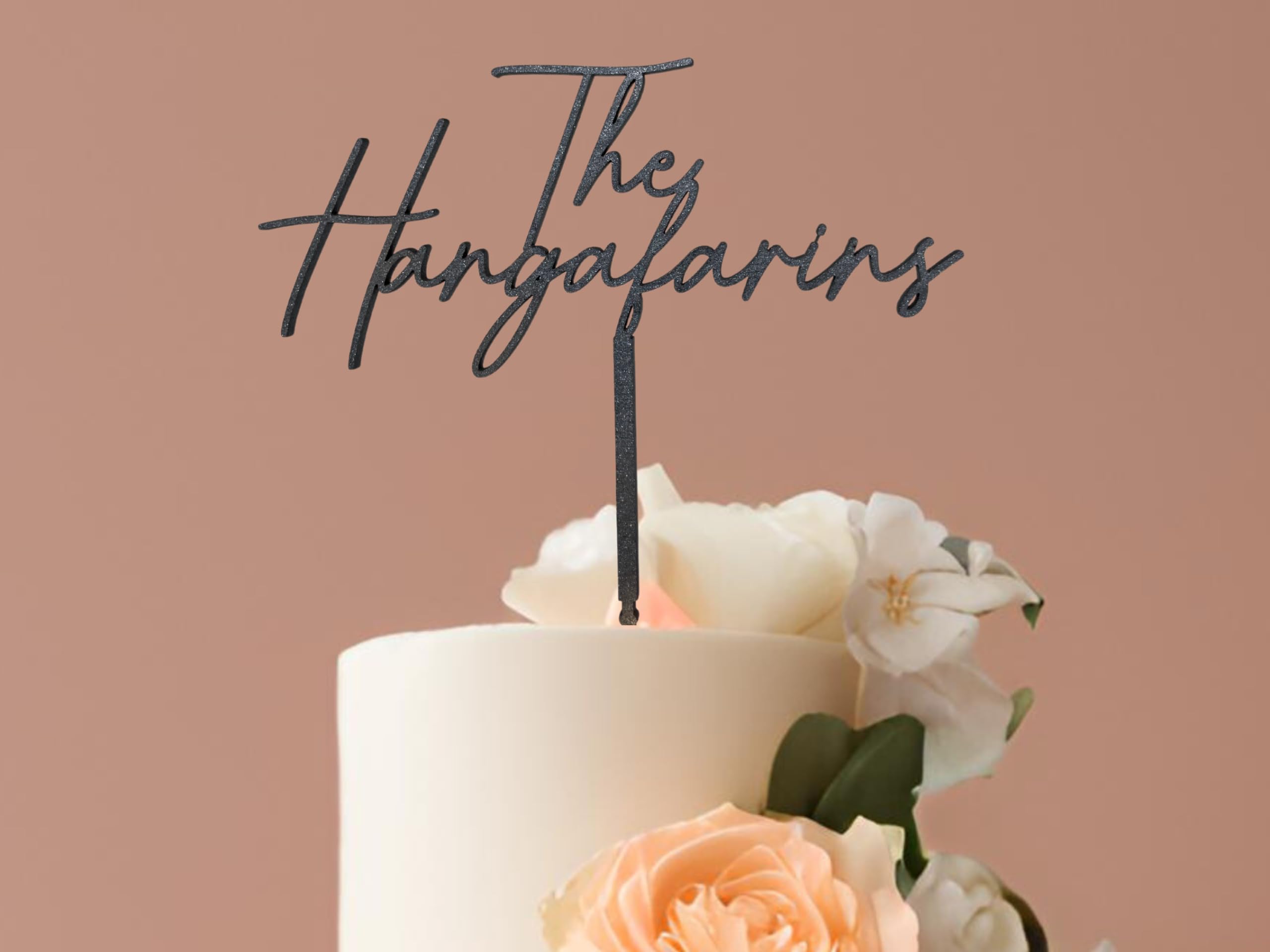 Custom Wedding Cake Topper - Personalized Bride & Groom Name Cake Topper for Engagement & Wedding Cakes - Unique Wedding Gift for Couples - Perfect for Anniversary, Bridal Shower & Reception Decor