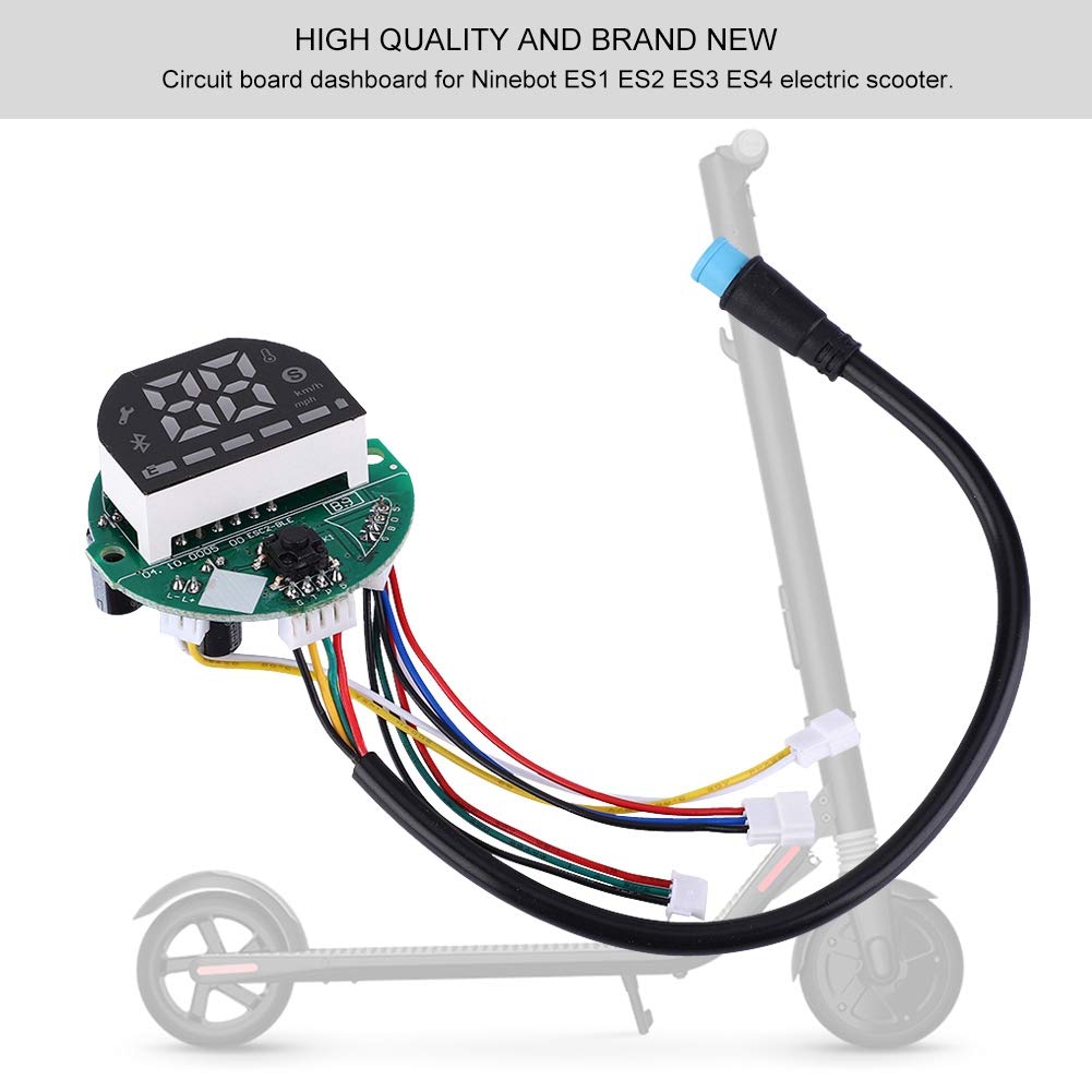 VGEBY Scooter Circuit Board Dashboard for Electric Scooter ES4 - Replacement Control Panel with LCD Display - Perfect for Commuting, Urban Travel & Last-Mile Transportation